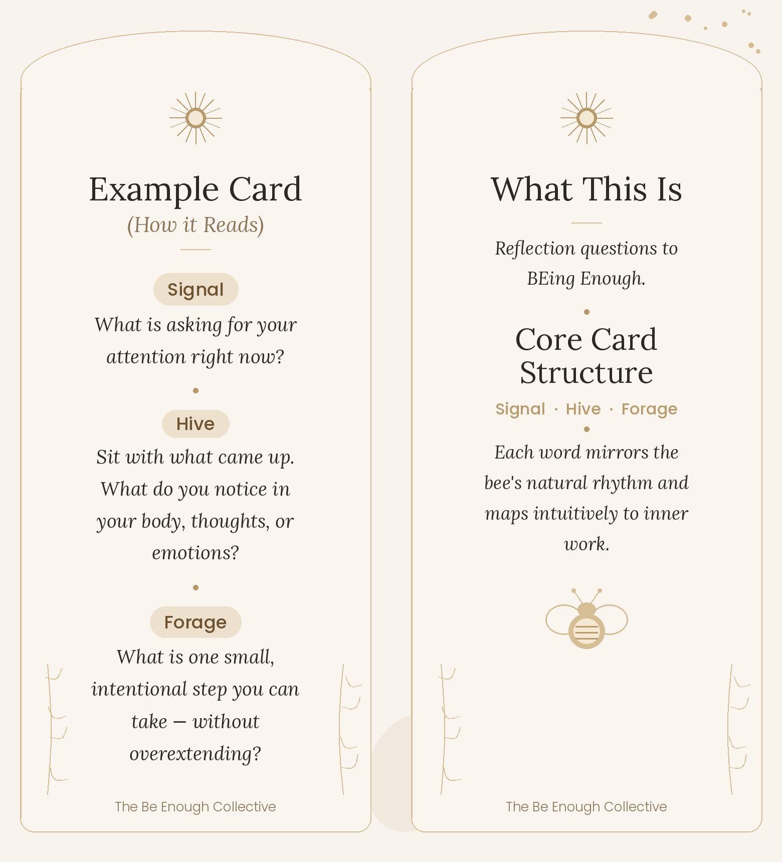 BEing Enough Reflection Card Collection