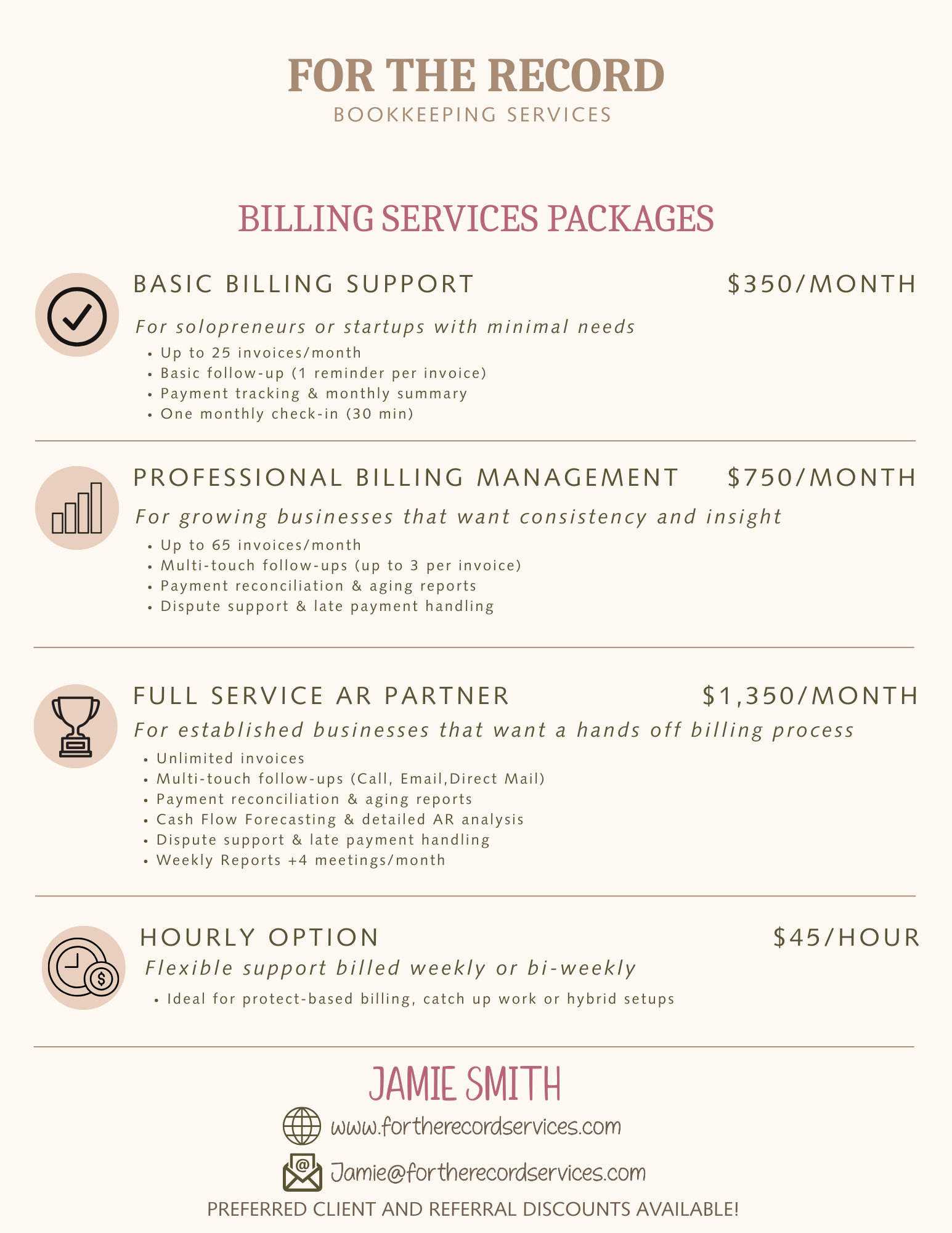 Basic Billing Support