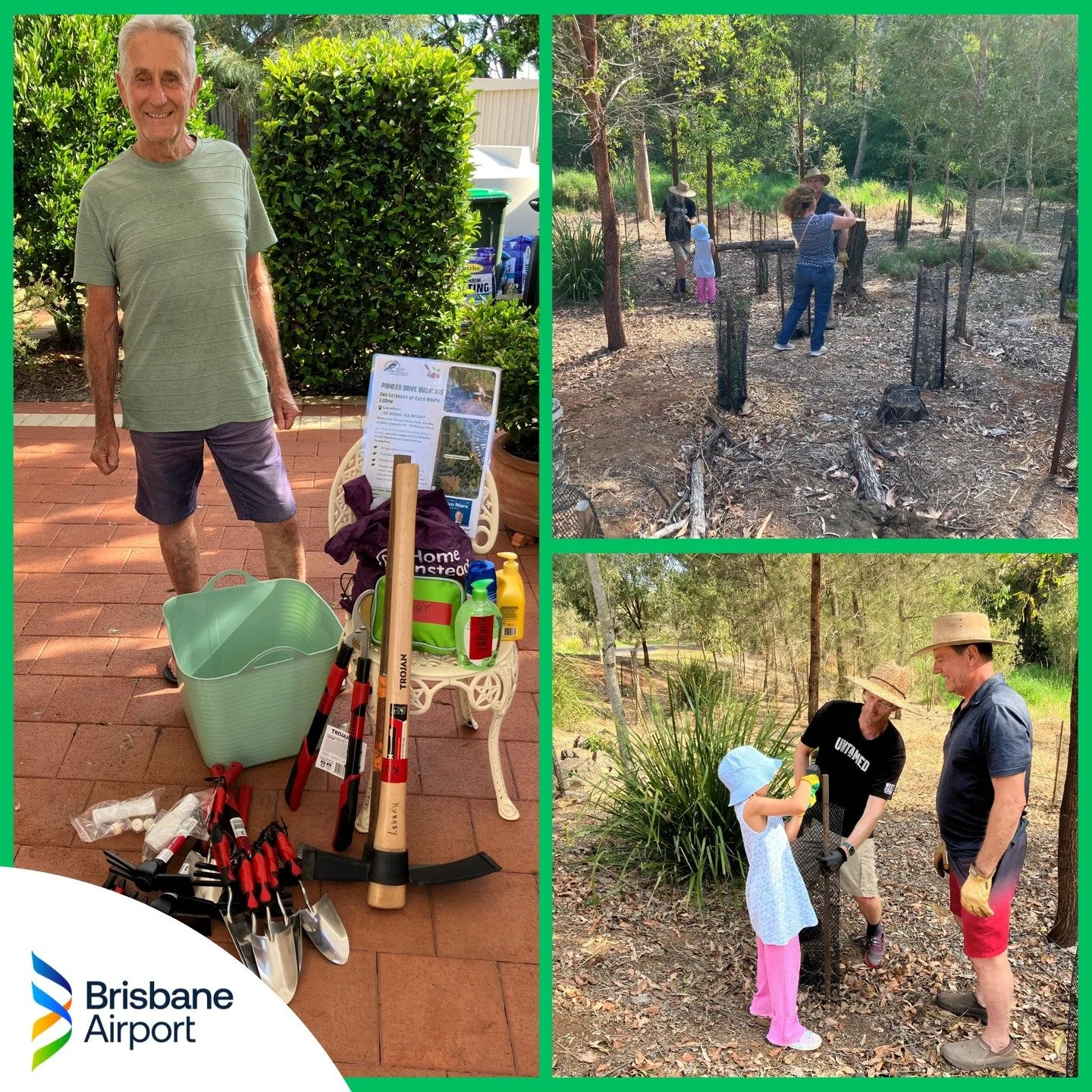 Thanks to the generous support of @brisbaneairport, we were able to fund much-needed tools for the newly formed Pioneer Drive Bushcare Group 👏🌿
This passionate group is now championing the care of an important patch of bushland that helps link Kara