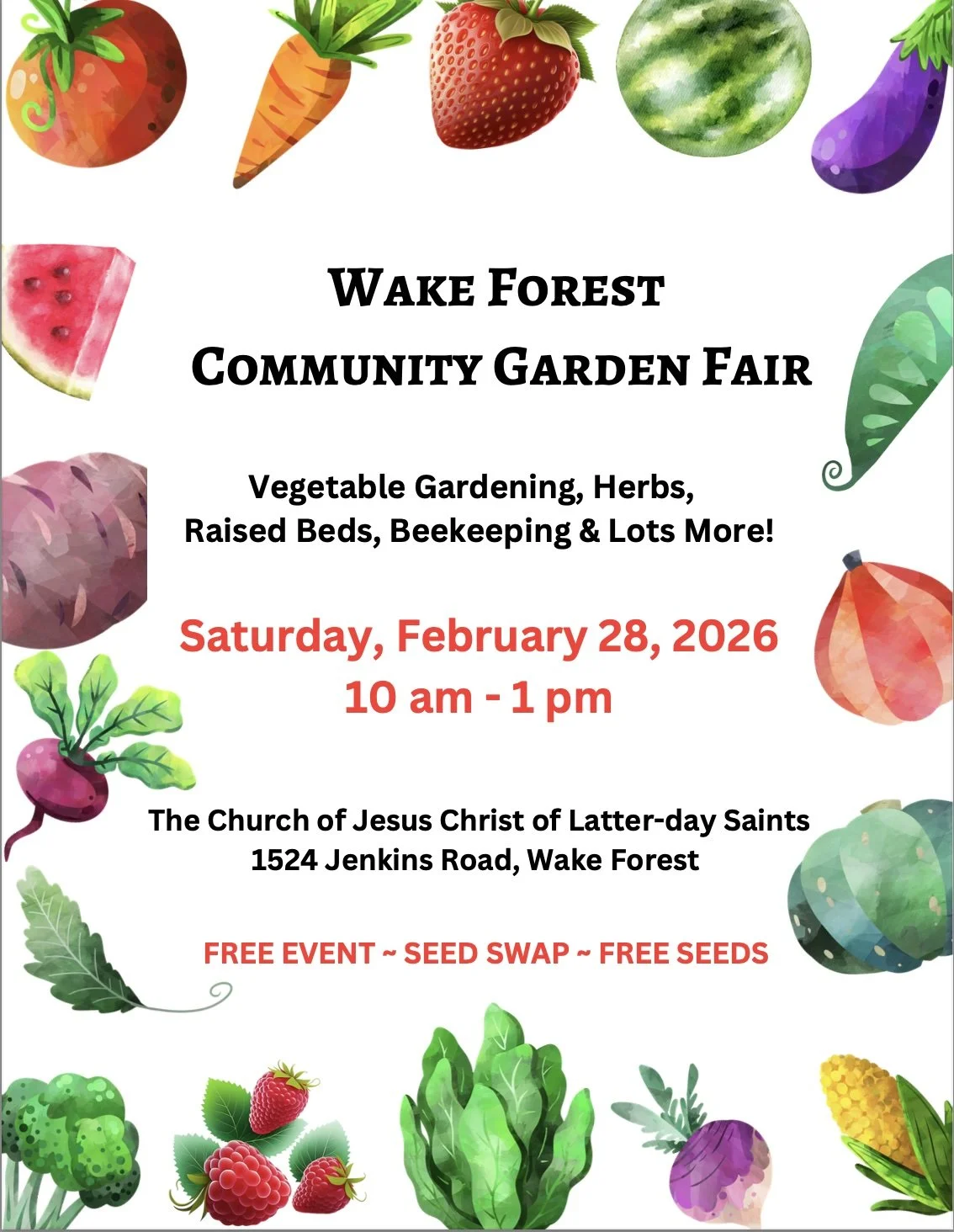 Wake Forest Community Garden Fair