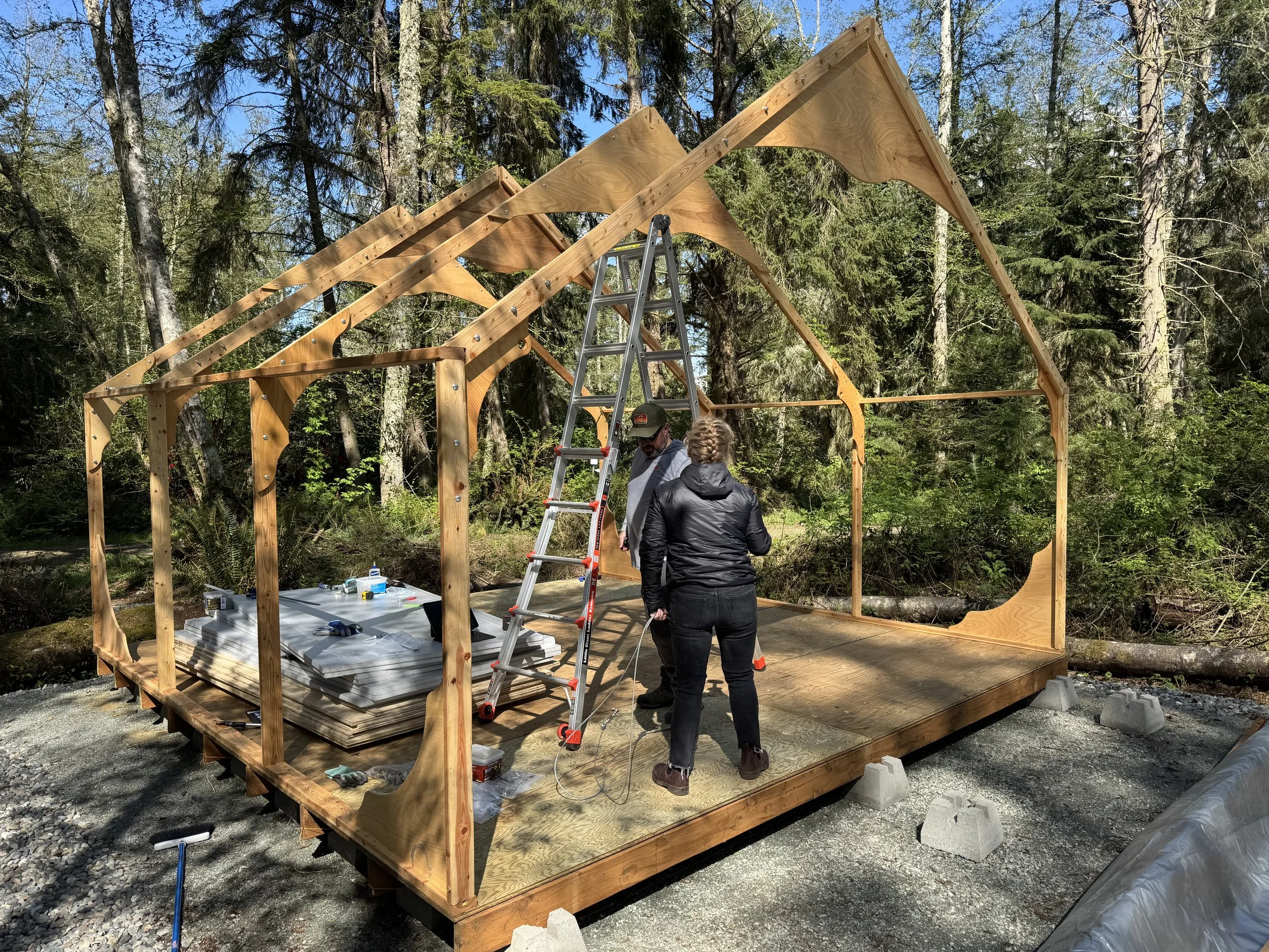 Raising Canvas Wall Tent