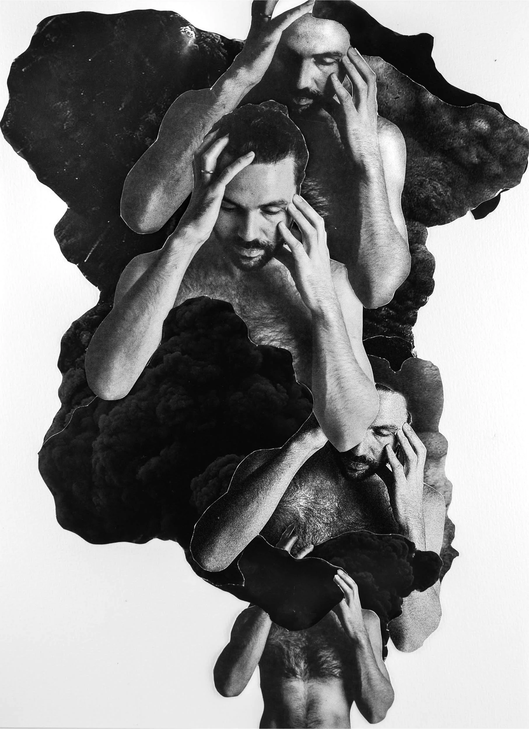 Overwhelmed - '18 analog collage 