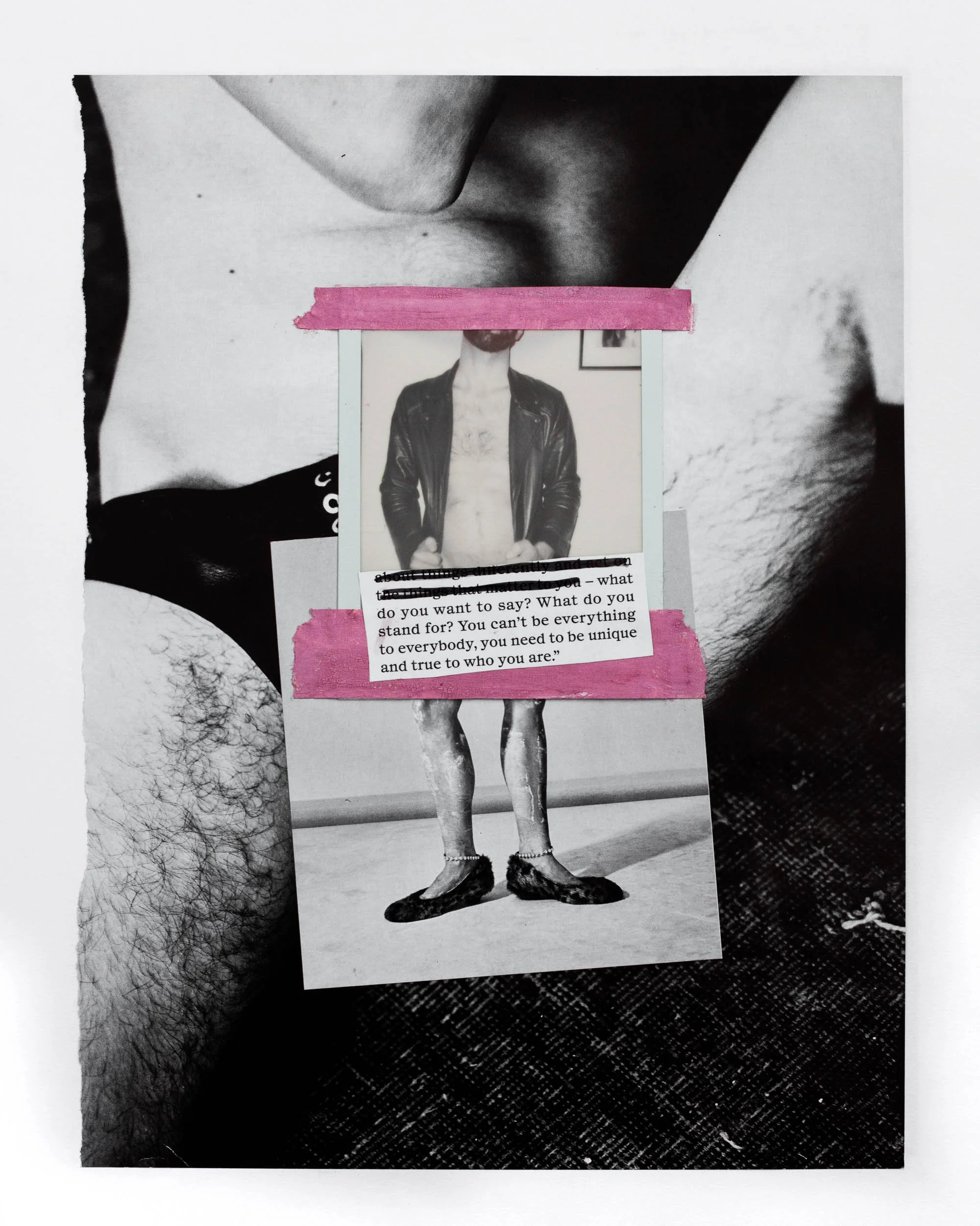 Untitled - '23 analog collage with polaroid