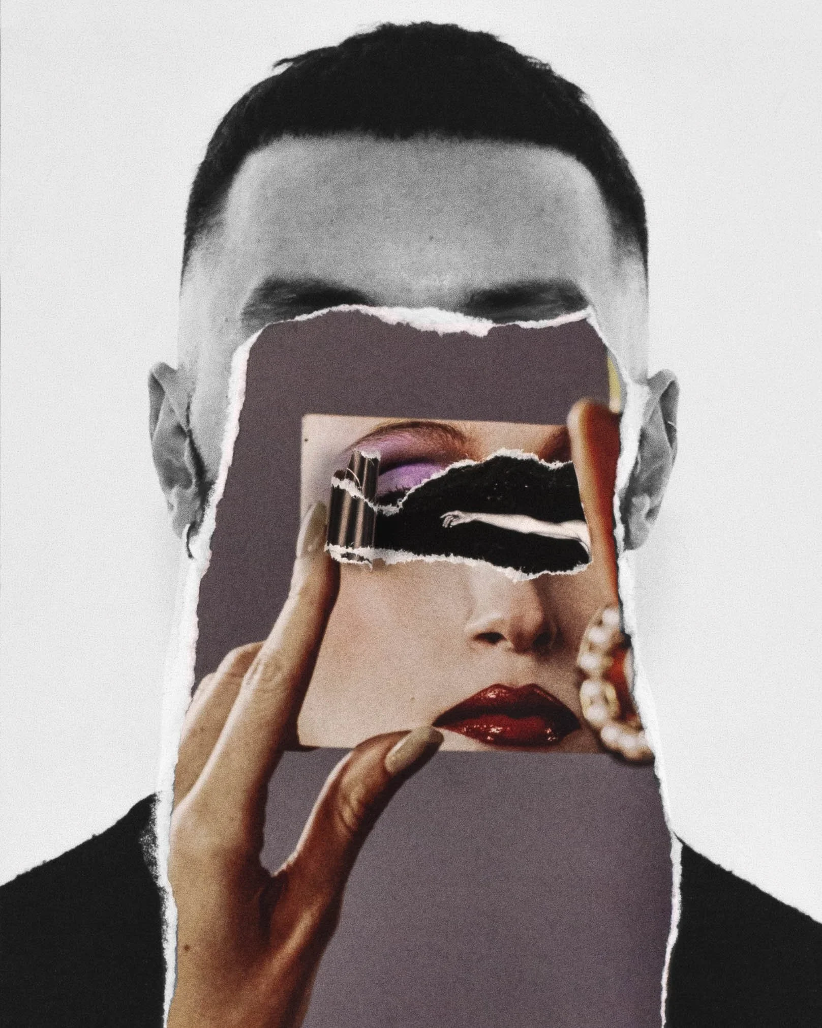 Self reflection - '25 analog collage