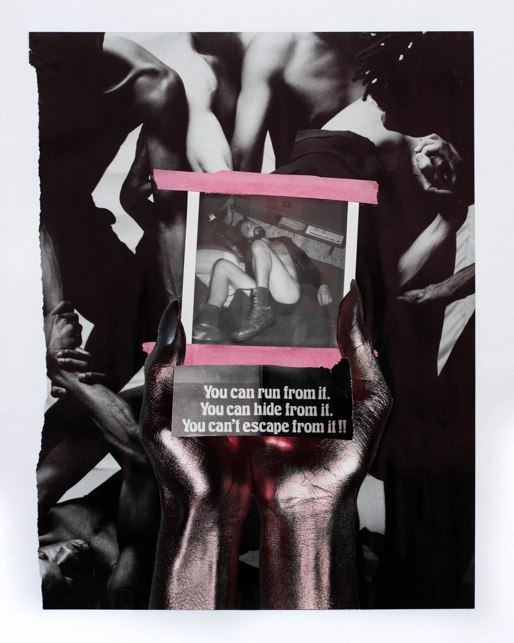 Untitled - '23 analog collage with polaroid