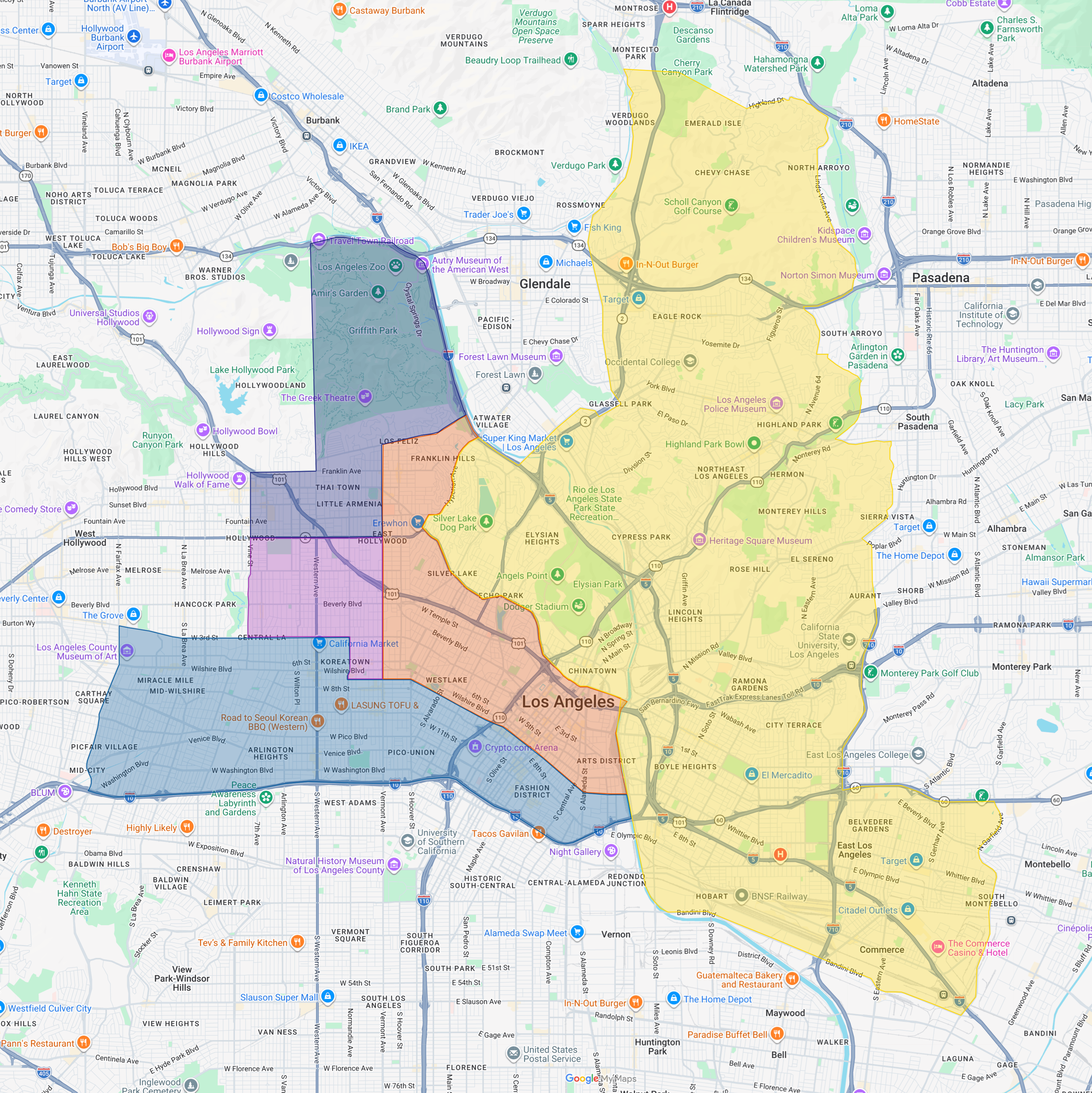 Combined Hollywood Districts (CHD)