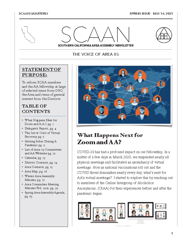 Spring 2021 SCAAN Cover