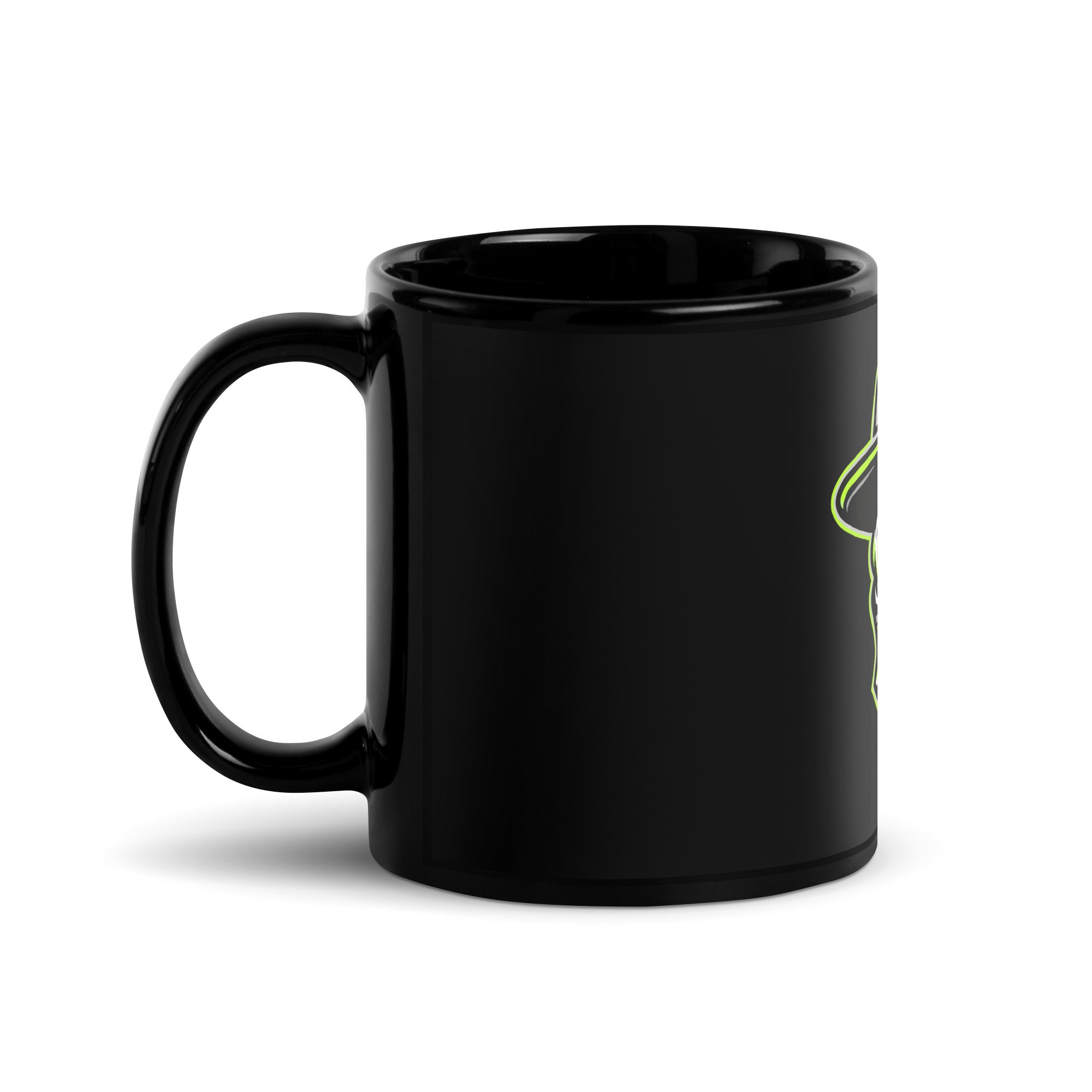 Wilder Racing Skull Black Mug, right side