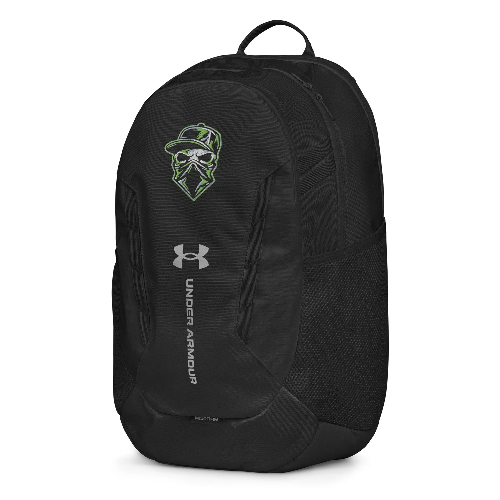Wilder Racing Skull Under Armour Backpack, front angle