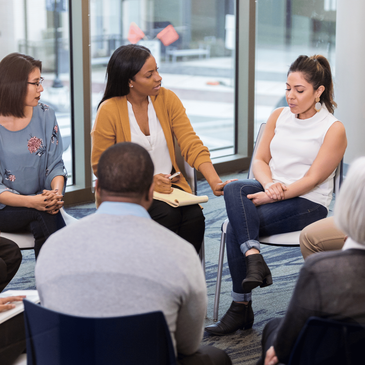 Support group participants.