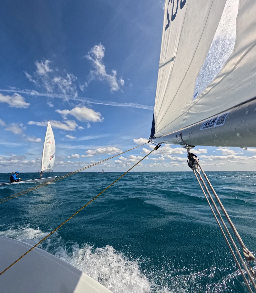 Planing downwind feels like flying at Florida Masters Week