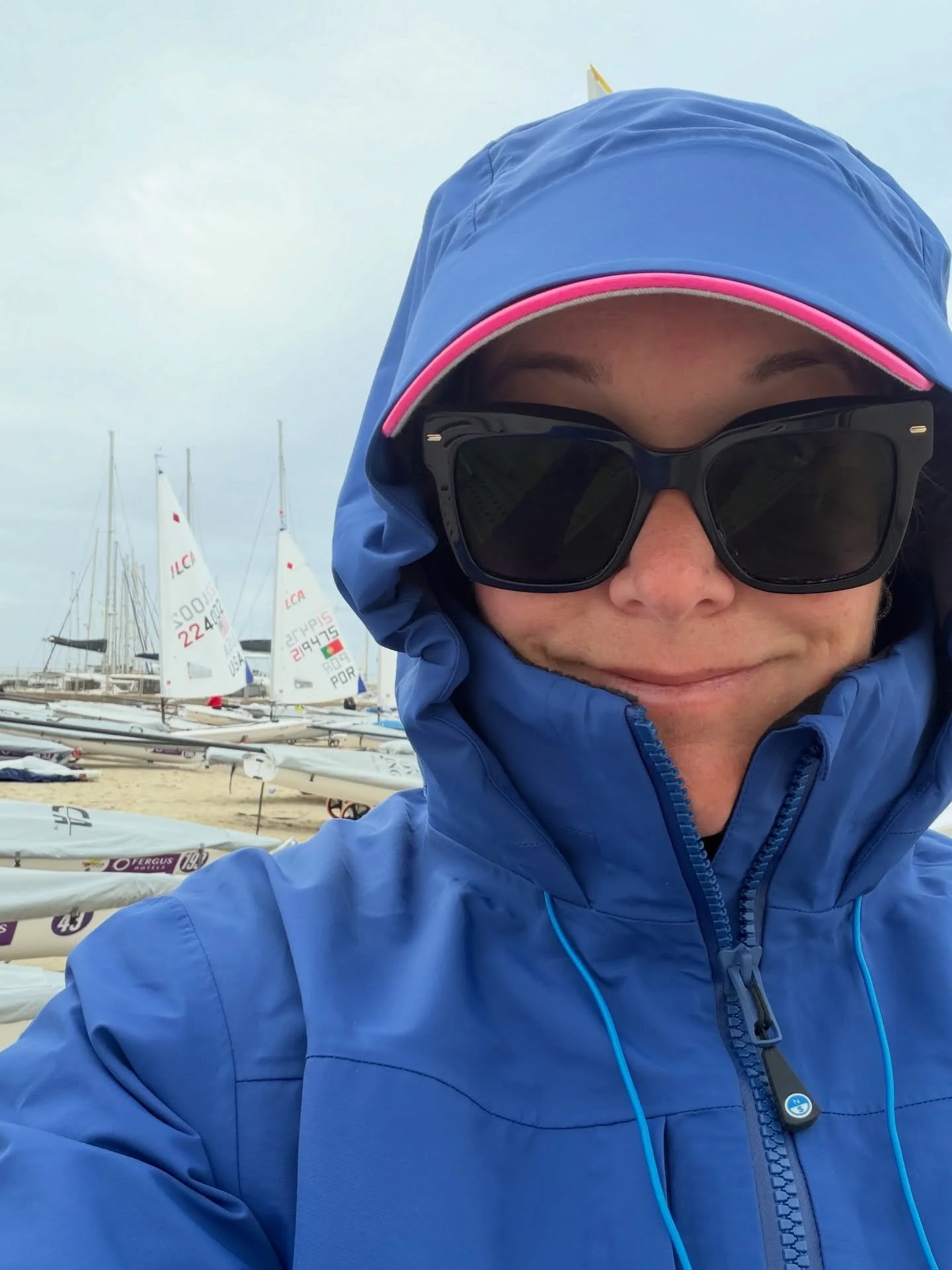 These European women are cut different. This cold air plus big wind is something to behold and this Southern California girl just can&rsquo;t get enough layers on.  Getting rigged and ready for day two of @trofeosofia #trofeosofia wish me luck! 🌬️💨