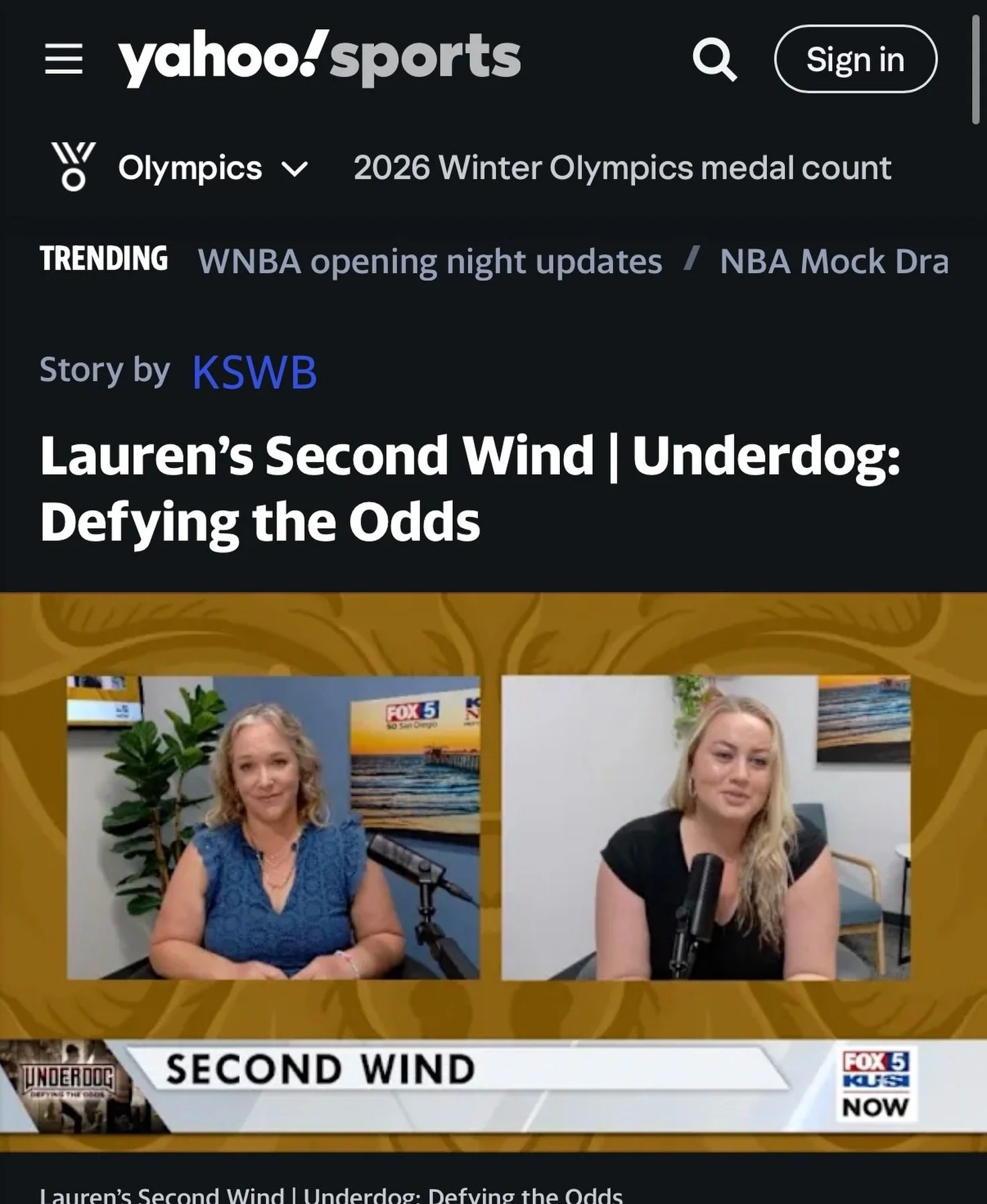Nothing like getting a news alert and seeing your name on Yahoo! Sports. 👀