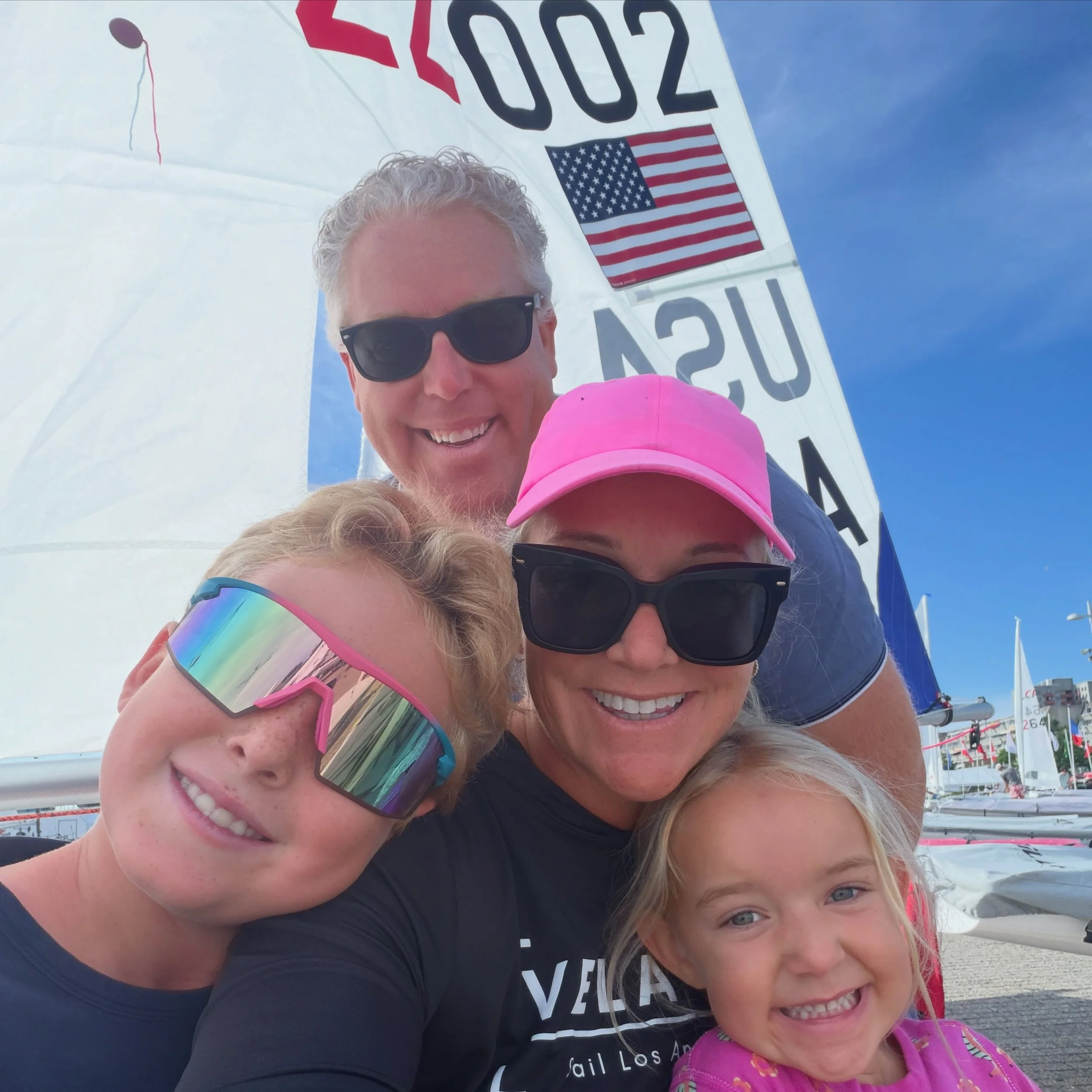Thankful for the world&rsquo;s best shore crew&mdash;especially the crew captain who is spending his Father&rsquo;s Day chasing the kiddos around a lighthouse in Kiel while I race. I&rsquo;m a lucky girl.