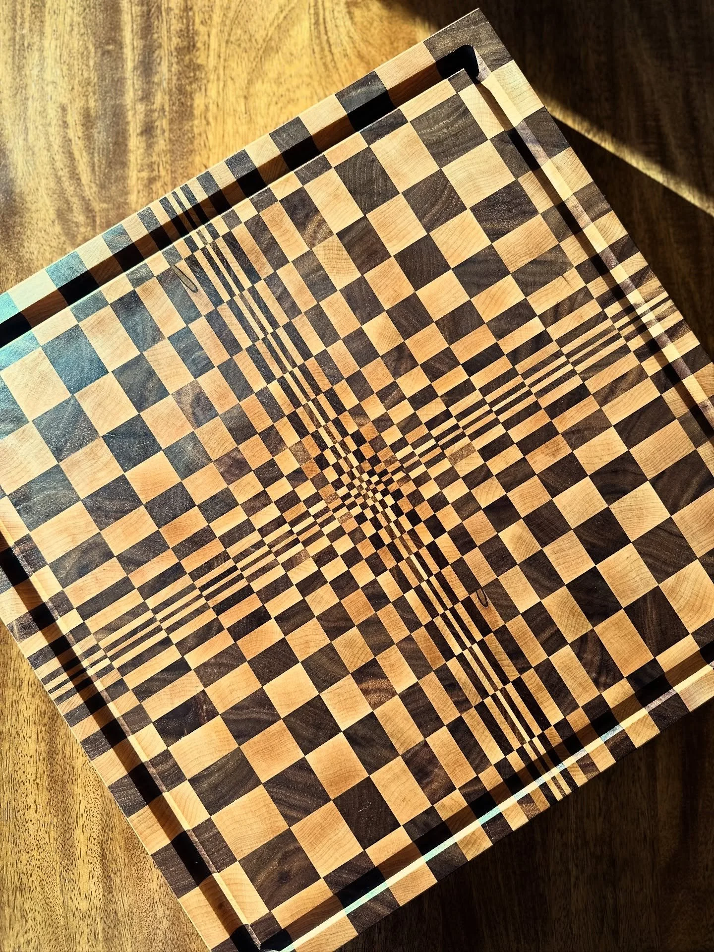 &hellip;I got lost in you&hellip;
Maple &amp; Walnut 
Available HMU
.
.
.
#secretsocietywoodcraft
#woodworker #woodworking #cuttingboard #woodwork #woodworkerlife #wood #endgrain #handmade #walrusoil #titebond #titebond3 #woodgrain #wooddesign #woodi