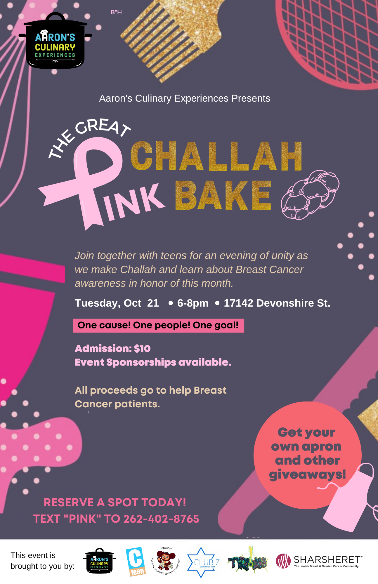 Pink Challah Bake