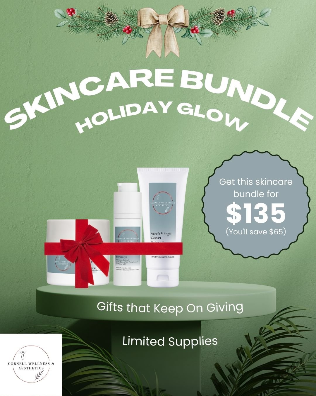 Holiday SkinCare Bundle - Holiday Glow Trio