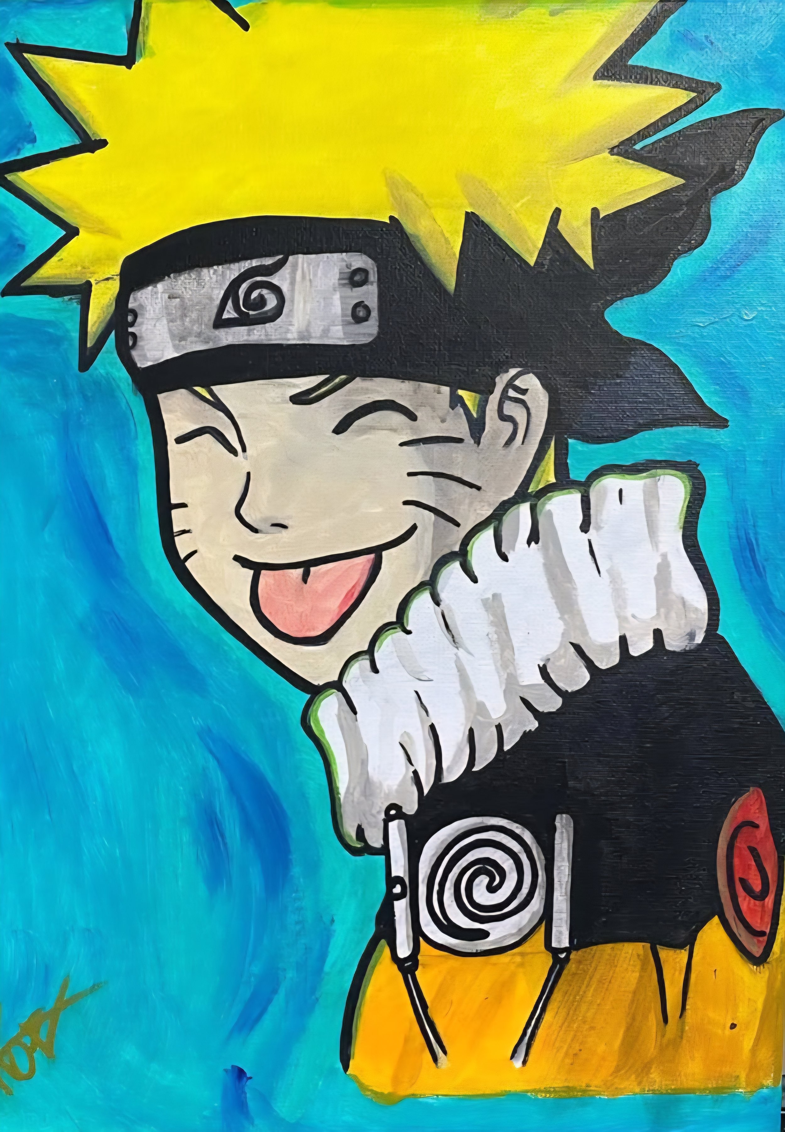 First Commision
Naruto In Teal
SOLD at Hueswitroe First Vendor Popup event