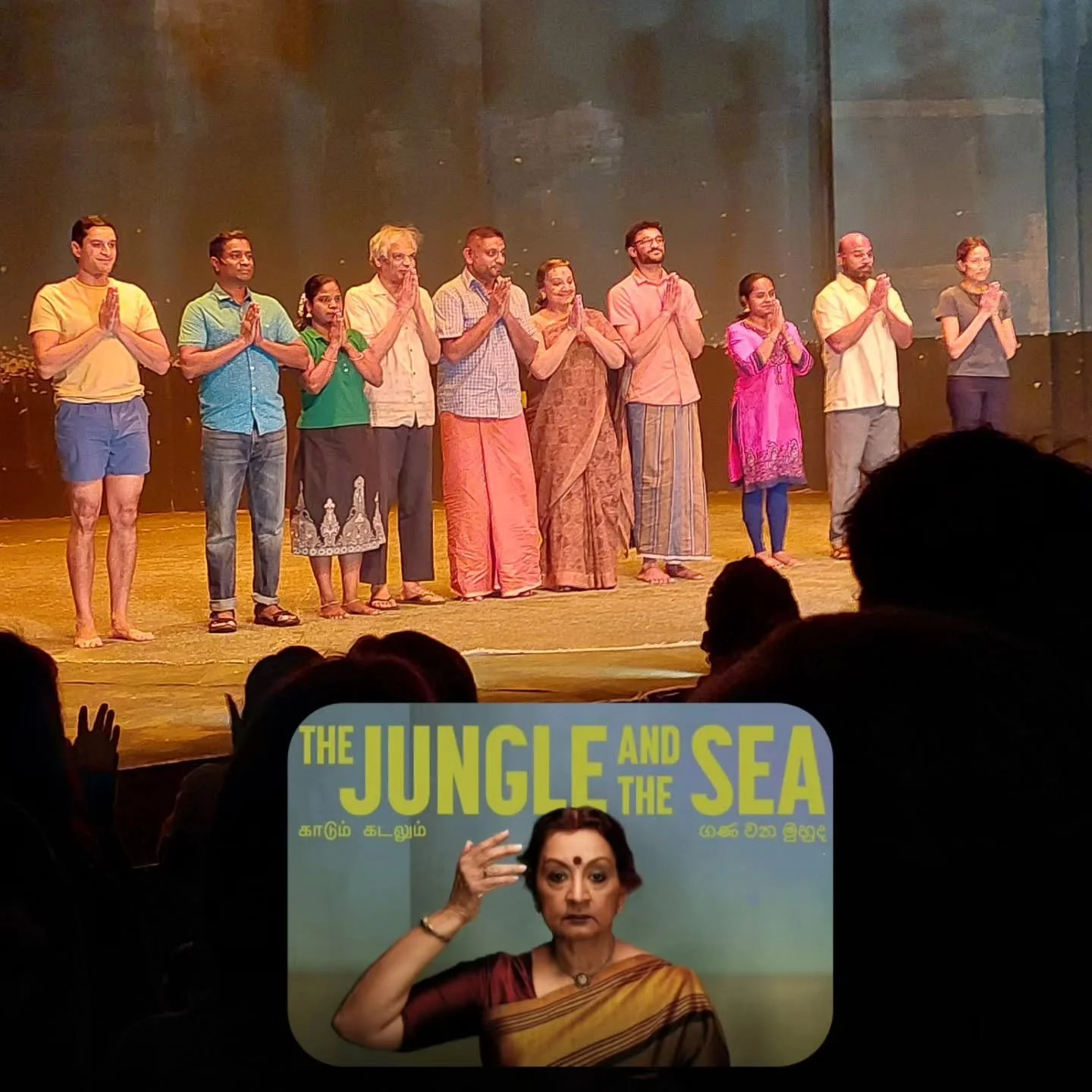 Spontaneously booked myself a seat to the preview session of The Jungle and the Sea last night and got more than I bargained for!

The story is about a family separated by the war in Sri Lanka, half the family stays to find their brother the other ha