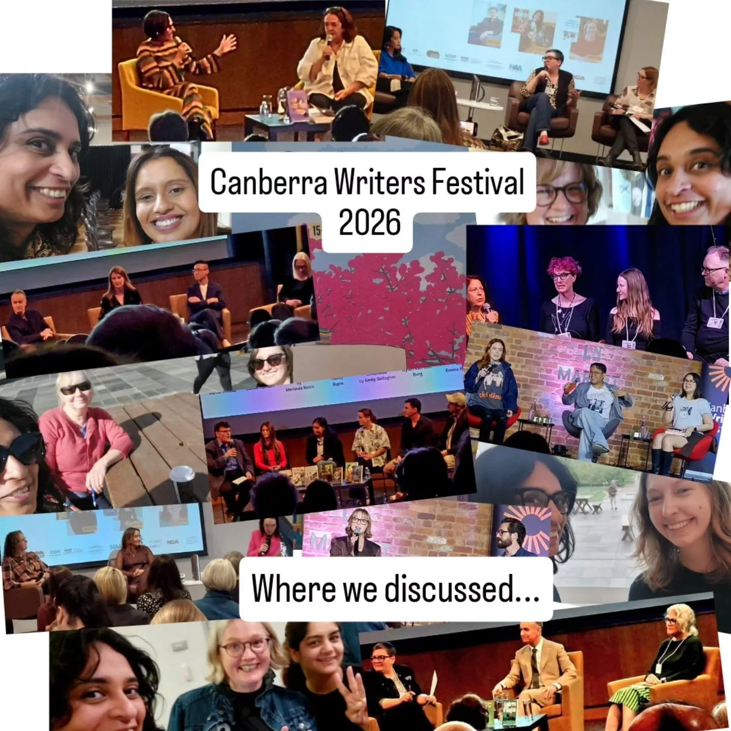 Canberra Writers Festival's 10th anniversary 🥳

There were an incredible number of events to choose from, everyone was spoilt for choice. This year, I didn't get to any of the food and book events 🥲, I was too busy volunteering in between talks. I 