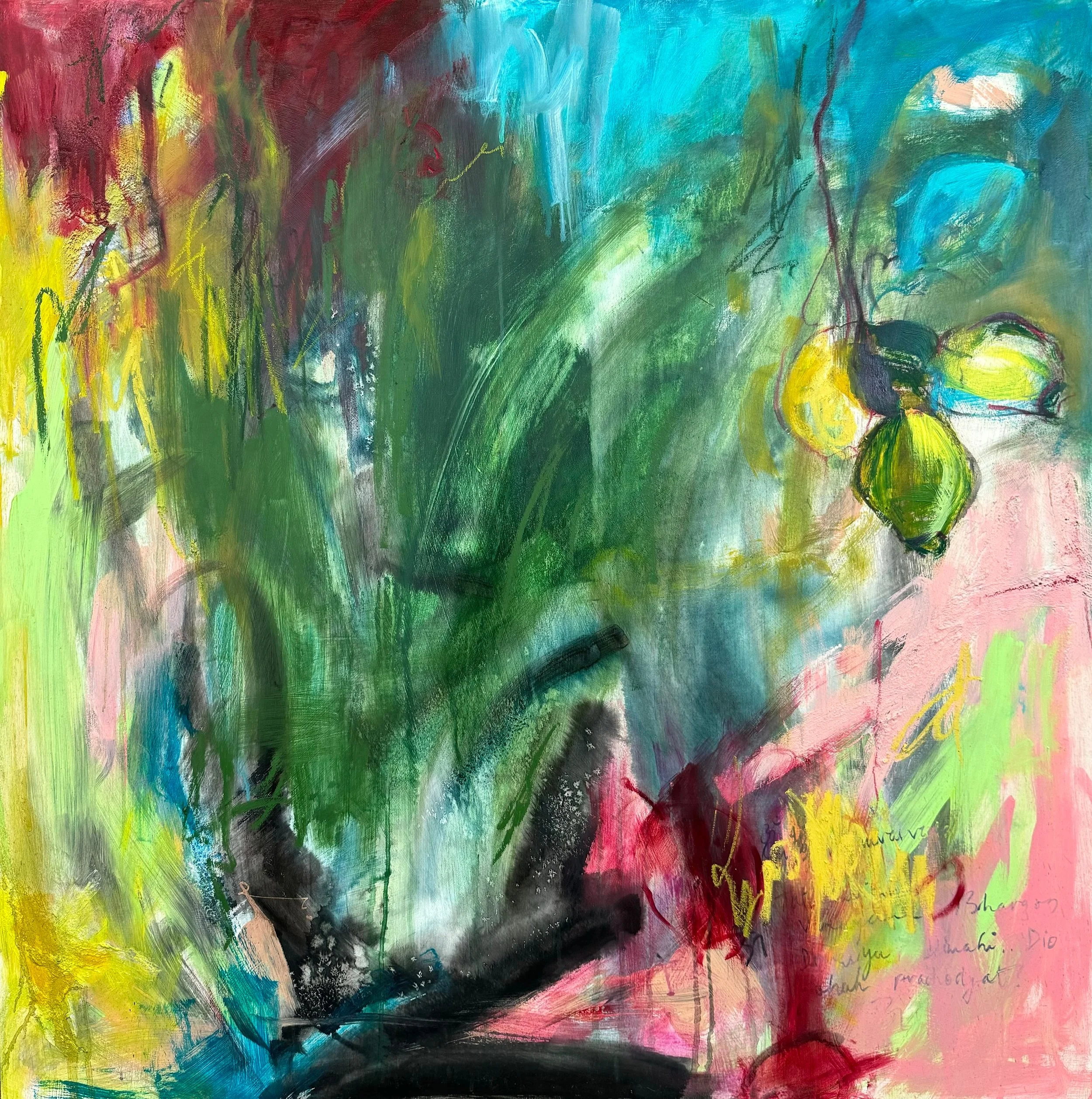 Global Canvas Side 1, 2024
mixed medium on wood, 40x40 inches