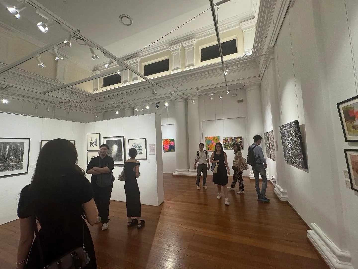 Awesome first day. It was great having friends over. Thank you for visiting. 
Exhibition continues on Saturday and Sunday. See ya #artistsg #artsingapore #exhibitionsingapore