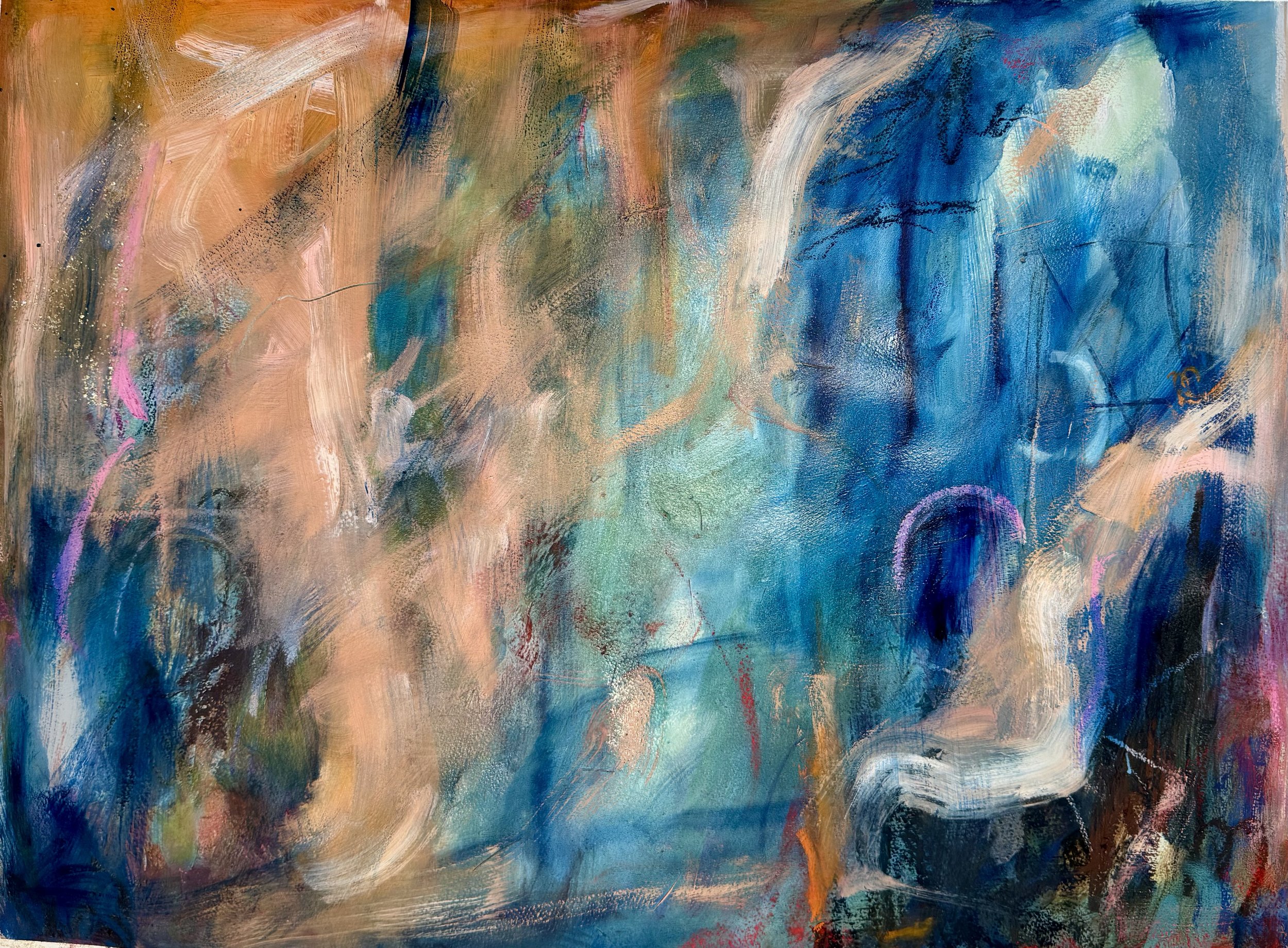 In the Mist, 2025
oil on paper, 18x24 inches