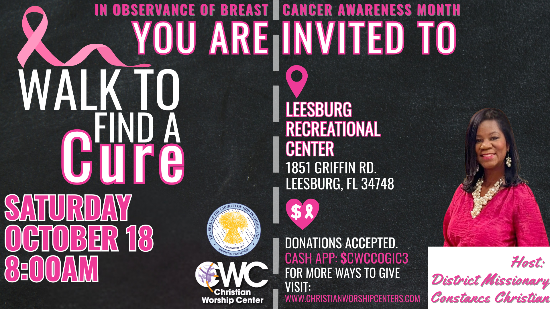 Walk to Find a Cure: Breast Cancer Awareness Walk