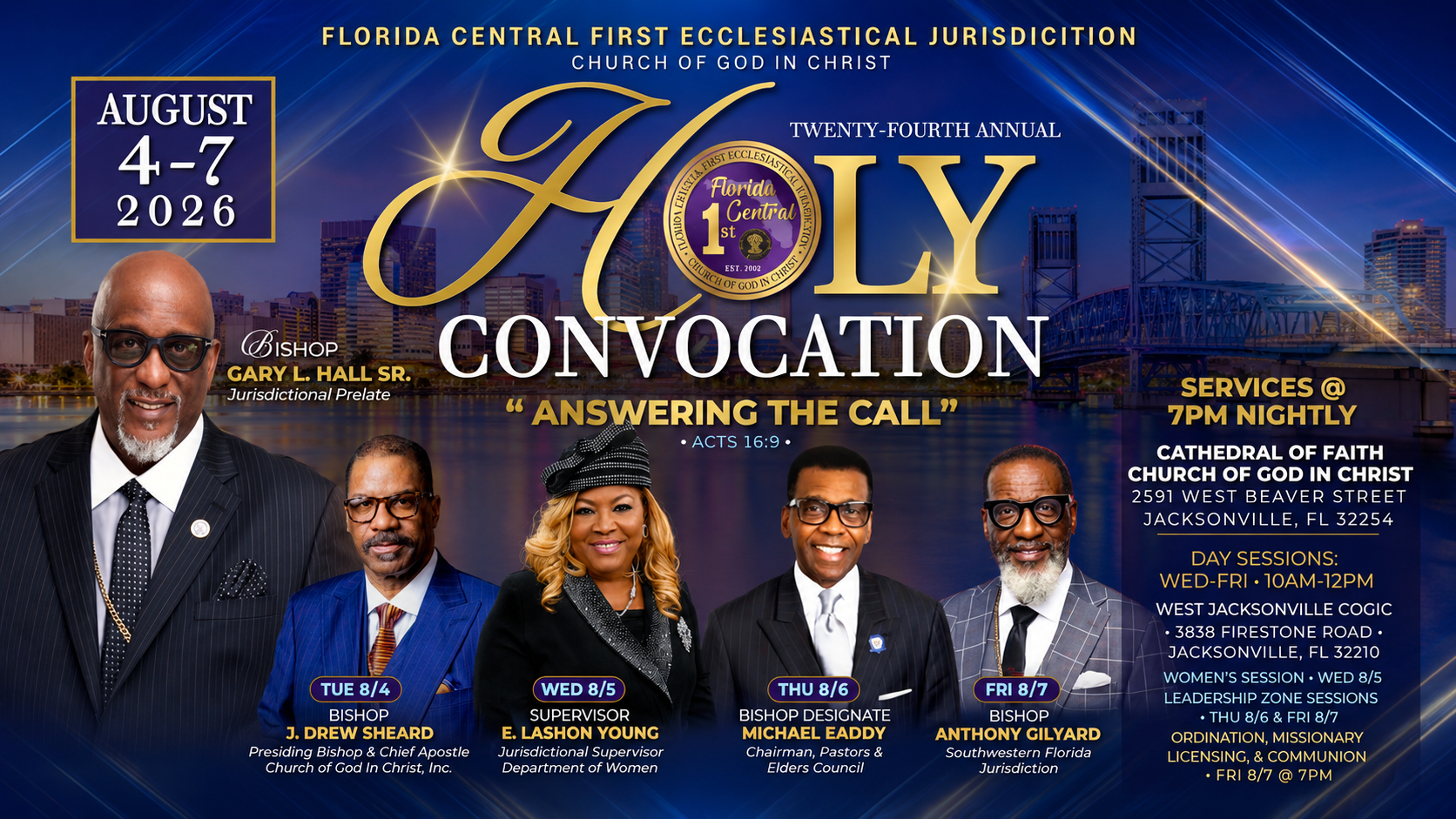 Florida central first jurisdiction holy convocation