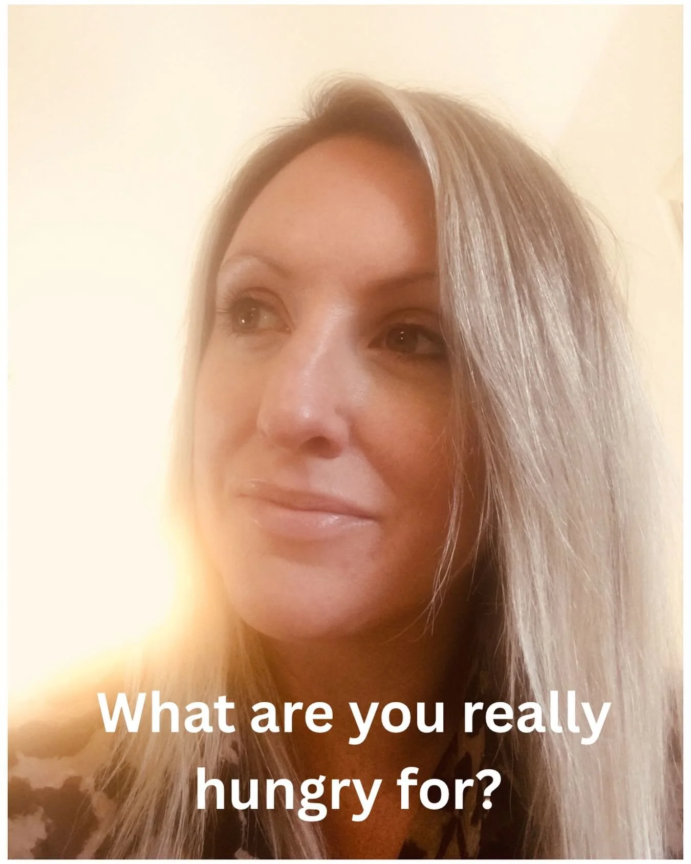 This is the question I keep coming back to with clients. 

Not
&ldquo;What should I eat?&rdquo;
or
&ldquo;How do I stay on track?&rdquo;

But&hellip;

What am I really hungry for in this moment?

Because food can mean so many things.

Comfort.
Relief
