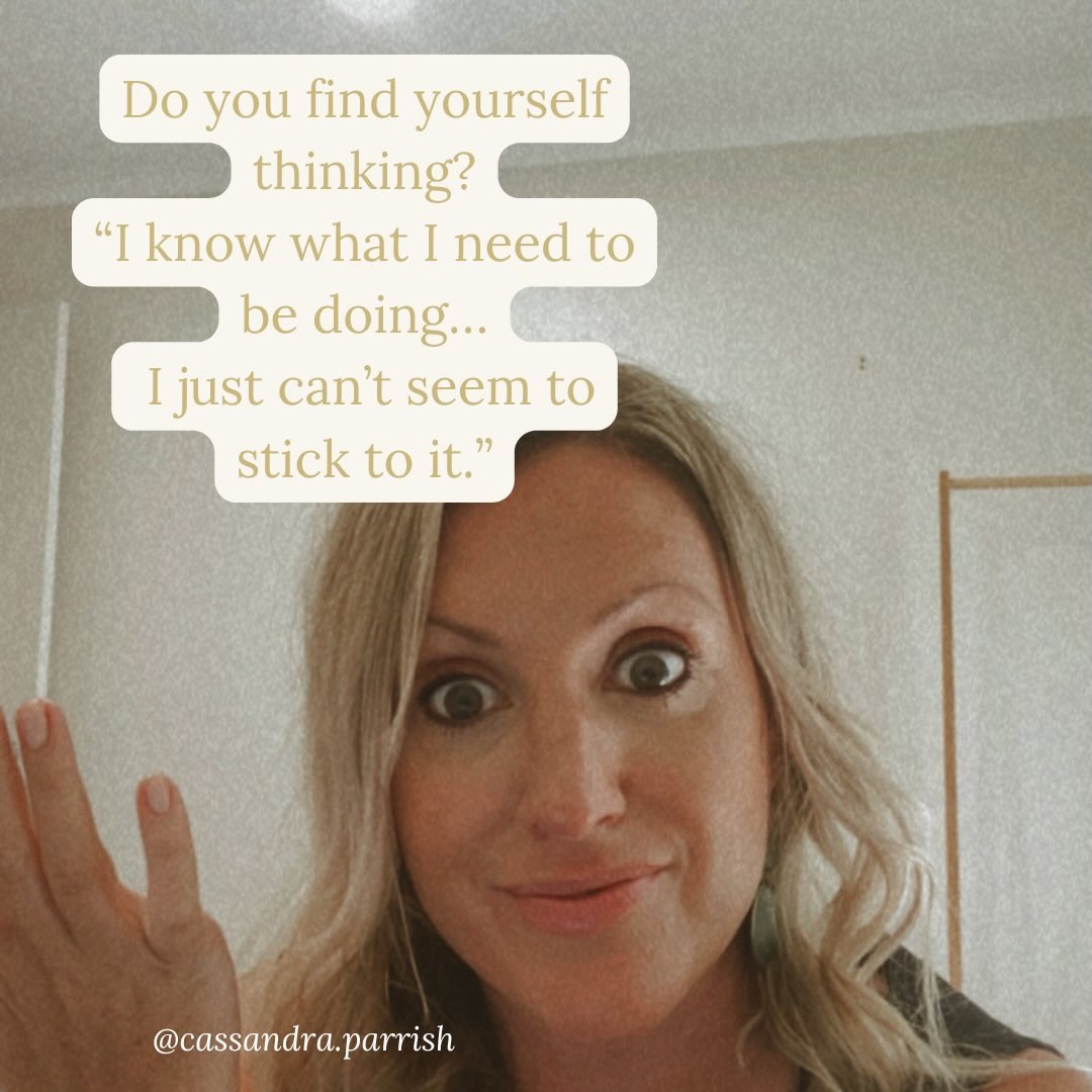 This is one of the most common things I hear from women.
&ldquo;I know what to do&hellip; I just can&rsquo;t seem to stay consistent.&rdquo;

And mostly, it&rsquo;s usually not because they&rsquo;re lazy, unmotivated, or lacking in knowledge. 

Yes, 