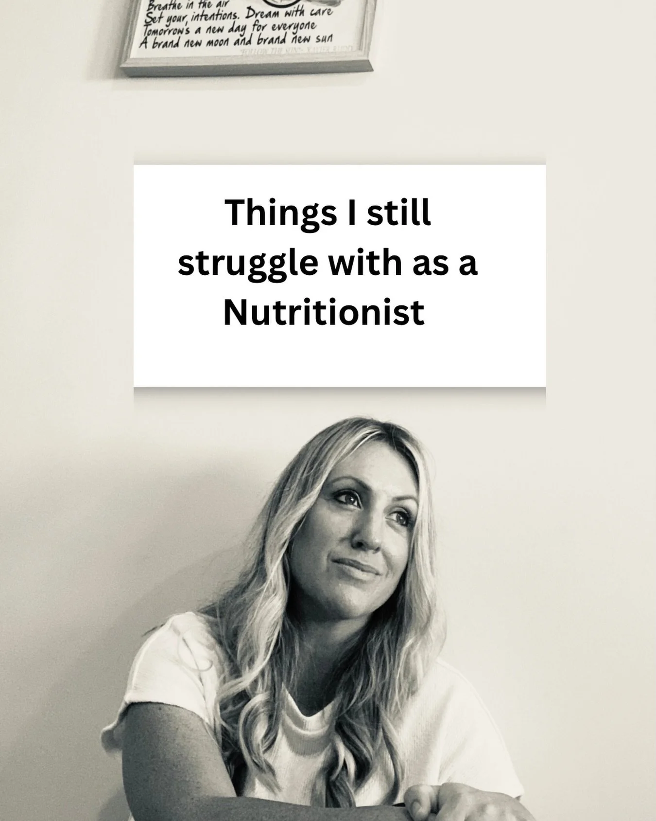 Things people probably assume I DON&rsquo;T struggle with because I&rsquo;m a nutritionist&hellip;

But I absolutely do.

I get so over food sometimes.
Even though I love it.

I get tired of thinking about what to cook, what to buy, what&rsquo;s heal