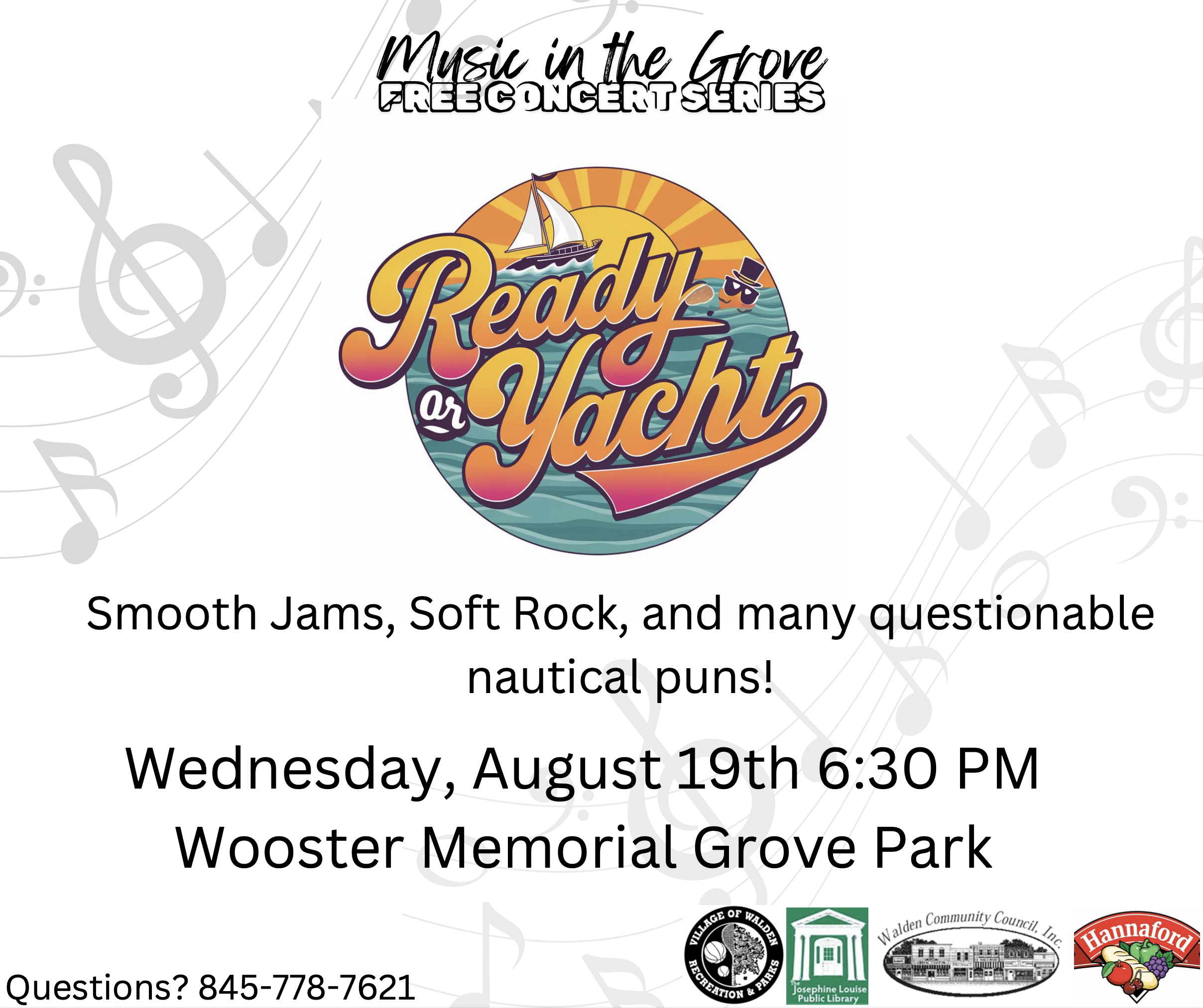 Music in the Grove- Ready or Yacht