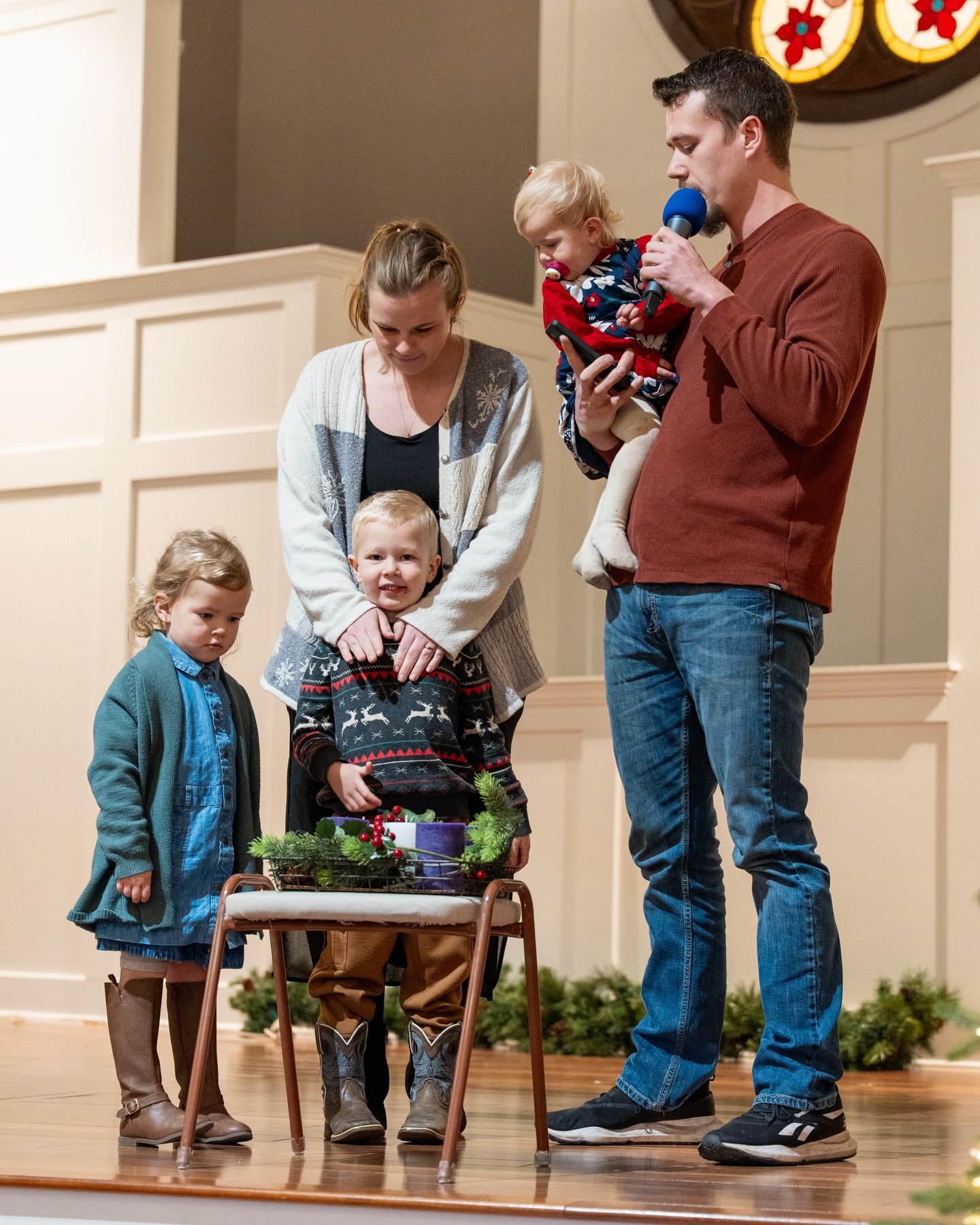 This third Sunday of Advent we light the candle of Joy.

Luke 2:10-11  But the angel said to them, &ldquo;Do not be afraid. I bring you good news that will cause great joy for all the people. Today in the town of David a Savior has been born to you; 