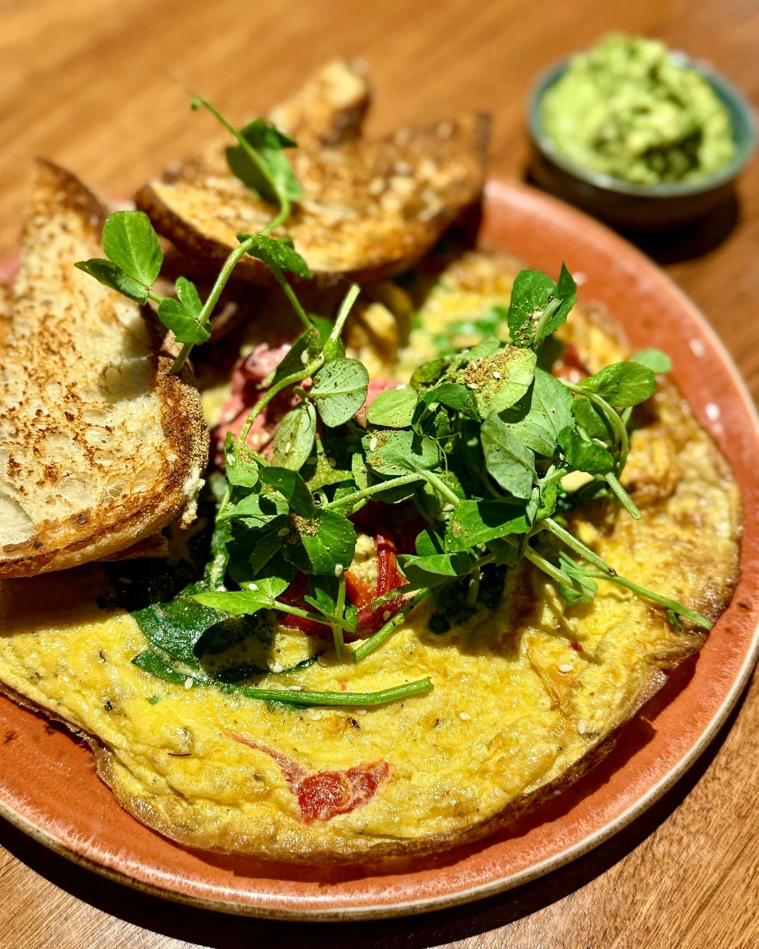 Do breakfast your way with the new menu at Sons of Mary.

Our new omelette is already a favourite, packed with lemon roasted artichoke, green peas, roasted peppers, spinach, beetroot baba ganoush and dukkah and served with sourdough on the side. 

If