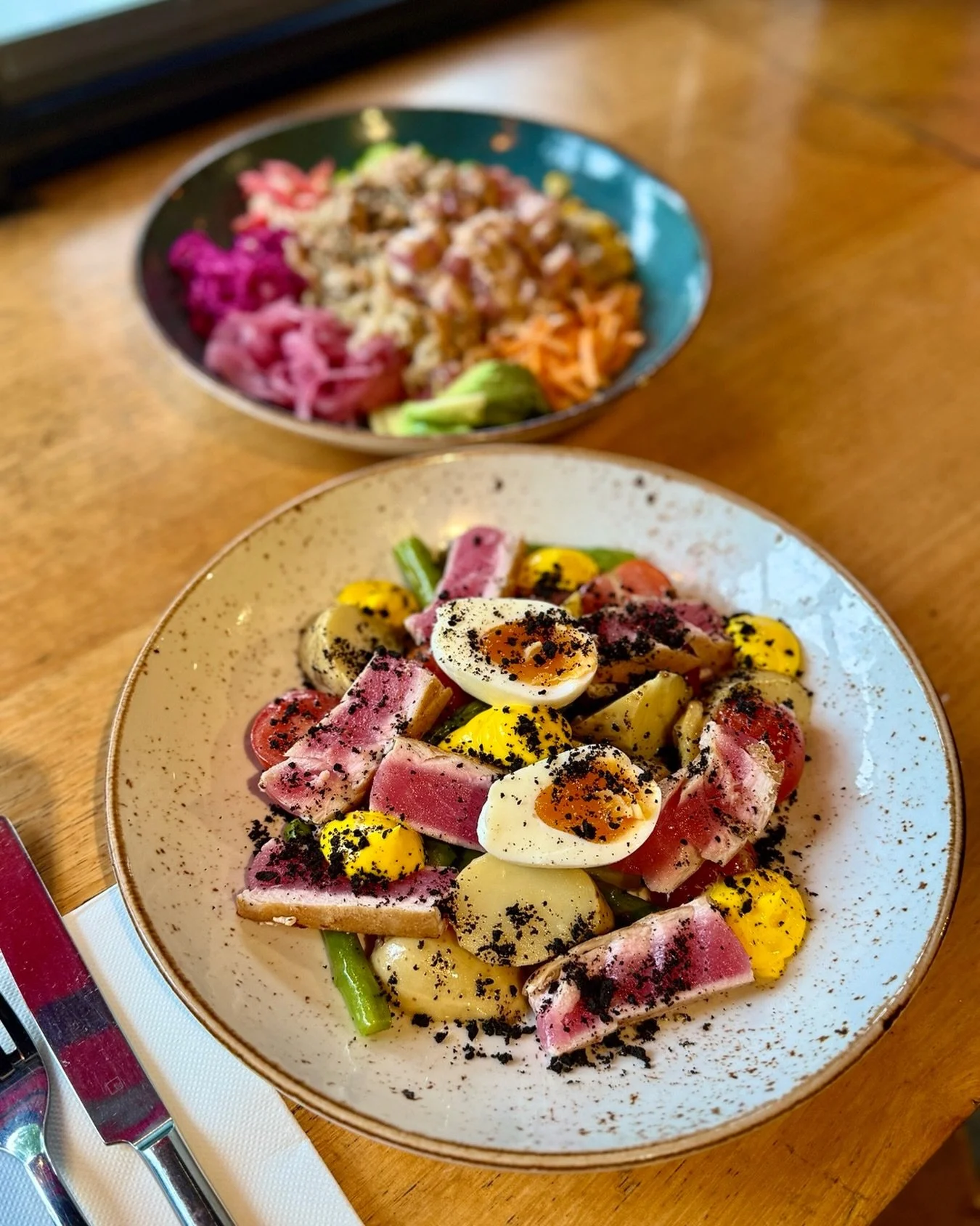 It&rsquo;s nearly time for your weekend lunch at Sons of Mary - what are you in the mood for?

Our Seared Tuna Ni&ccedil;oise is a standout: kipfler potatoes, asparagus, cherry tomatoes, olive crumb, lemon, saffron aioli and a soft boiled egg. In the