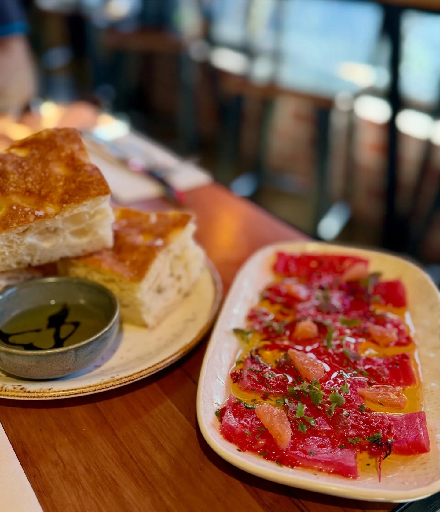 It&rsquo;s Friday night, there&rsquo;s a drink in your hand and the weekend stretches out ahead of you.

Ease into things with Happy Hour from 3-5:30pm - now on Fridays too! - and order some starters to kick things off, like our warmed focaccia with 