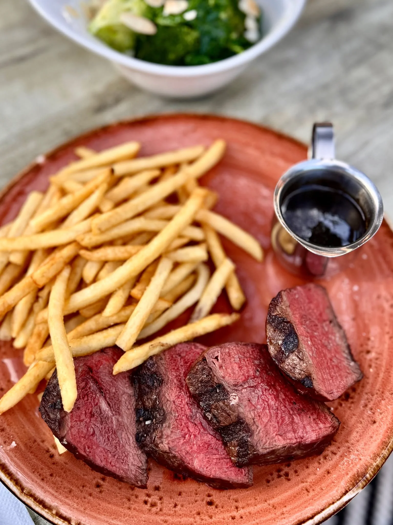 Tomorrow, ease into your week with Steak Frites Mondays at Sons of Mary.

From 5pm, enjoy our 250g porterhouse served with golden fries and your choice of sauce, all for $28. Add seasonal vegetable sides to build out your meal, plus a bottle of wine 