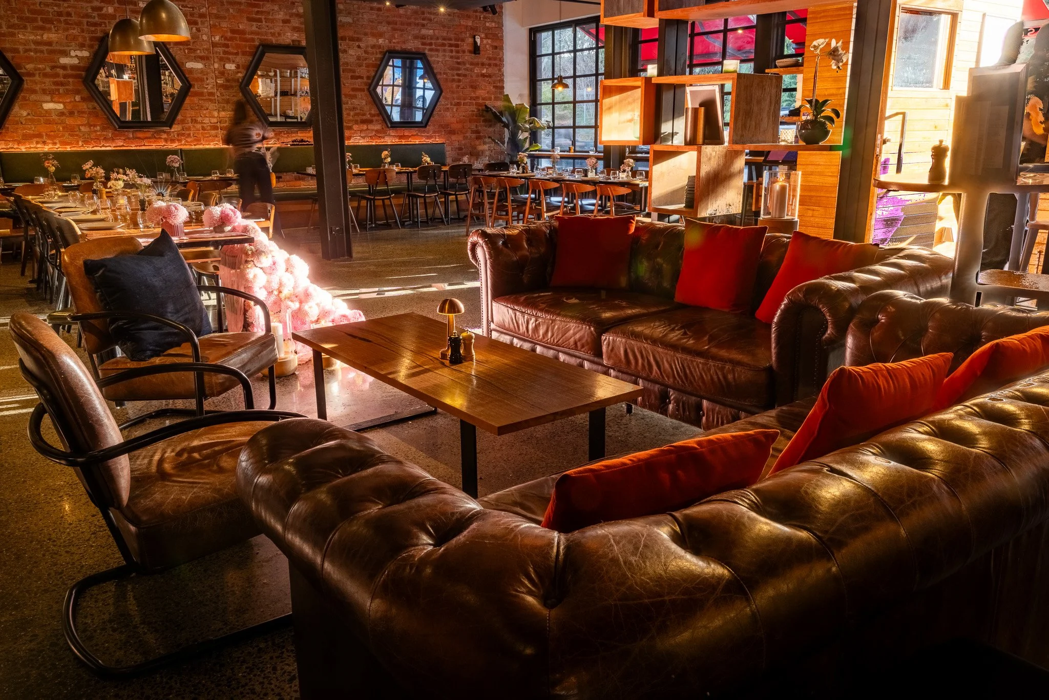 Planning a celebration, long lunch or dinner?

Our online booking system lets you instantly reserve one of our dedicated group dining spaces, whether you're after our cosy Fireside Lounge, our covered Alfresco Area or Table 20, a semi-private space w