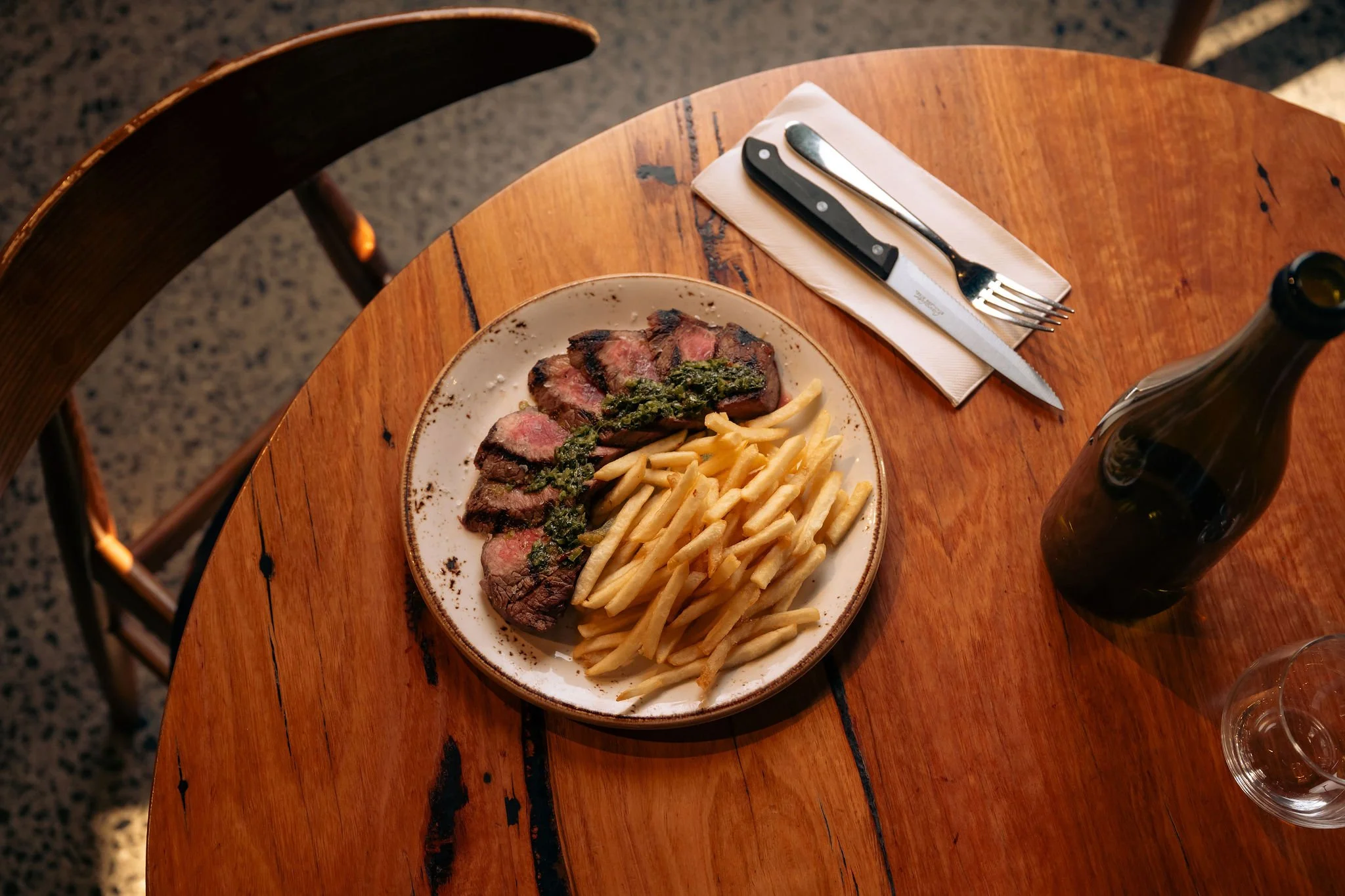 Monday has a habit of coming around too quickly, and after a full day back at work, cooking dinner is probably the last thing you feel like doing.

That&rsquo;s where Steak Frites comes in. Every Monday from 5pm, join us for our carved porterhouse, s