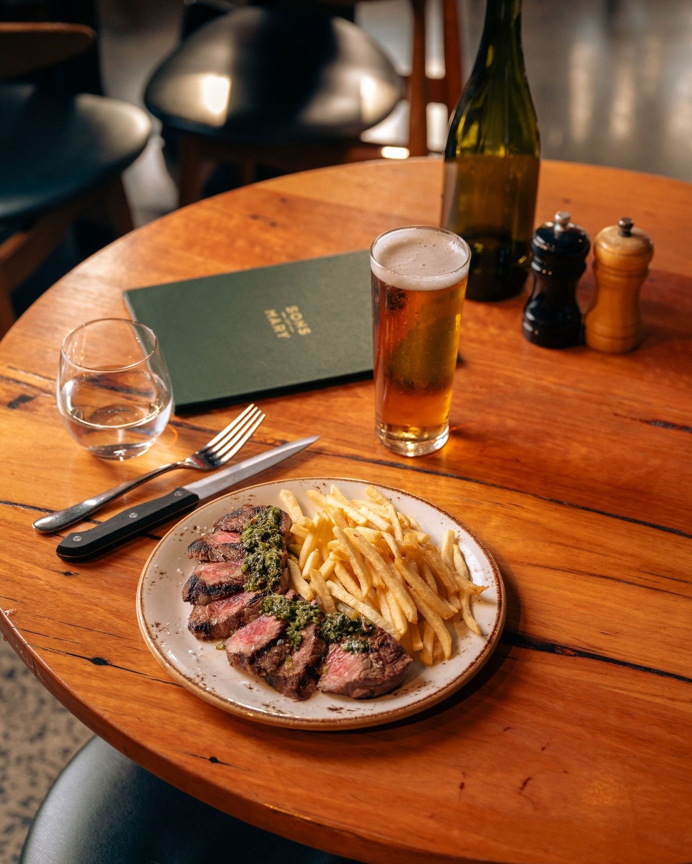 Start the week with something delicious on your dinner plate.

Join us tomorrow from 5pm for Steak Frites. For $28 you&rsquo;ll dine on our perfectly cooked carved Porterhouse, served with crispy fries and your choice of four sauces: red wine jus, ca