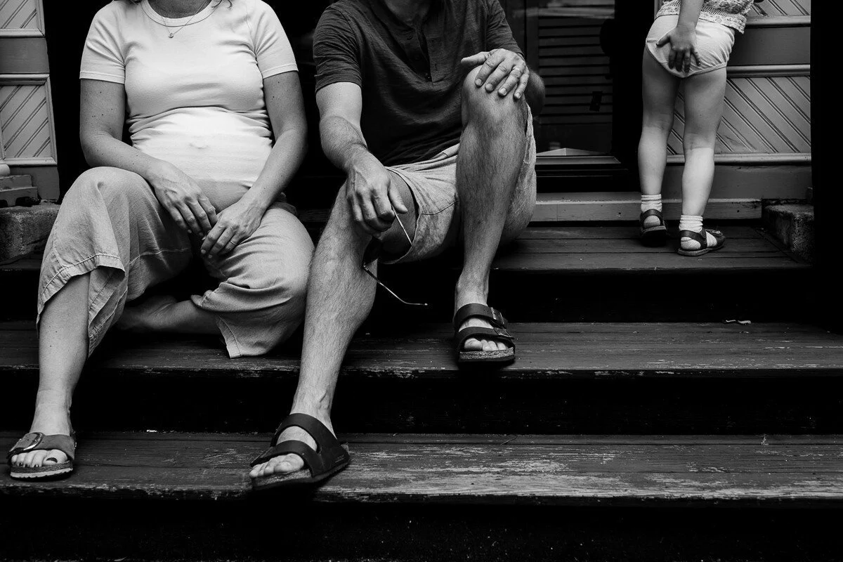 Toronto Family Photo on the front porch