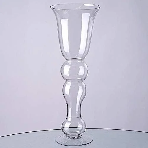 20 Inch Glass Trumpet Vase