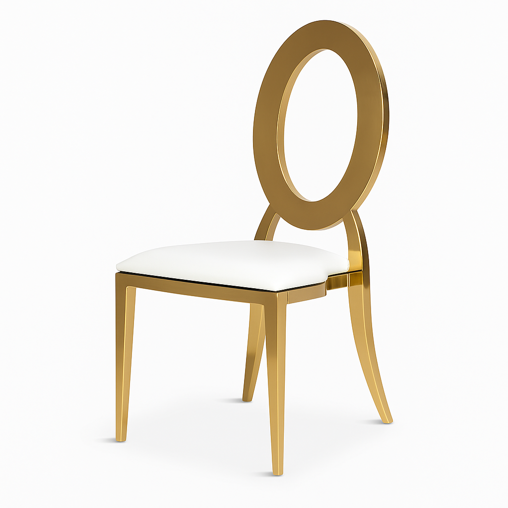 Gold O Back Chair