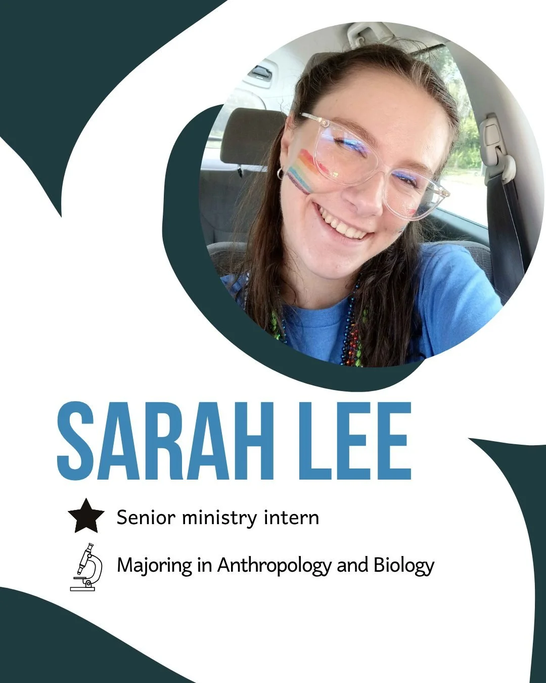 Meet our student ministry interns! 

Hi, I'm Sarah Lee! I'm a senior majoring in Anthropology and Biology.  I've been a part of JCM since my very first semester and I am so grateful for the friends I have made and the conversations we have had over t