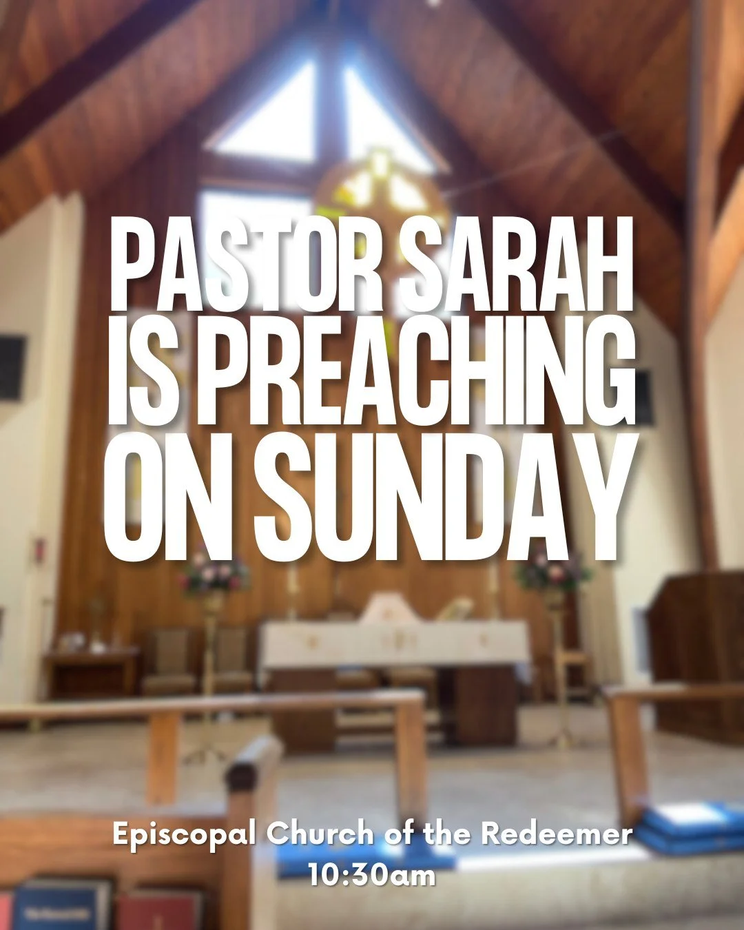 Pastor Sarah is back at Redeemer Episcopal Church to teach Sunday School at 9:15am and then to preach and preside at 10:30am! Join us for worship and celebrate God's love! 

 #tec #osprey #unfospreys #duval #Lumin #jcm #jaxcampusmin #unf #dioflfeast 