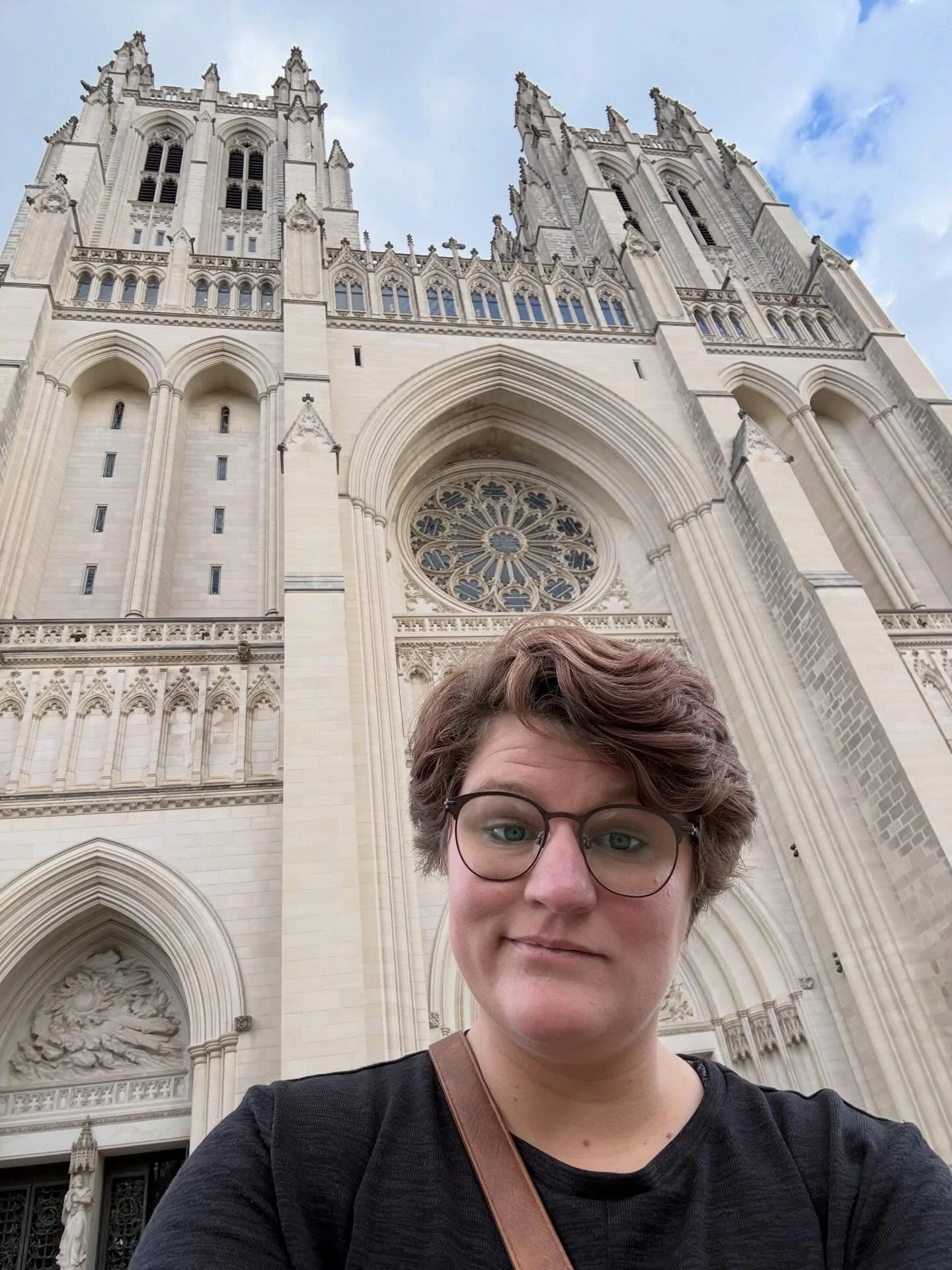 Where has Pastor Sarah been all week? We spent the holiday up in DC with family and friends and she spent a little time admiring the National Cathedral (prayerfully nicknamed the Natty Cat). Where did you spend the holiday?