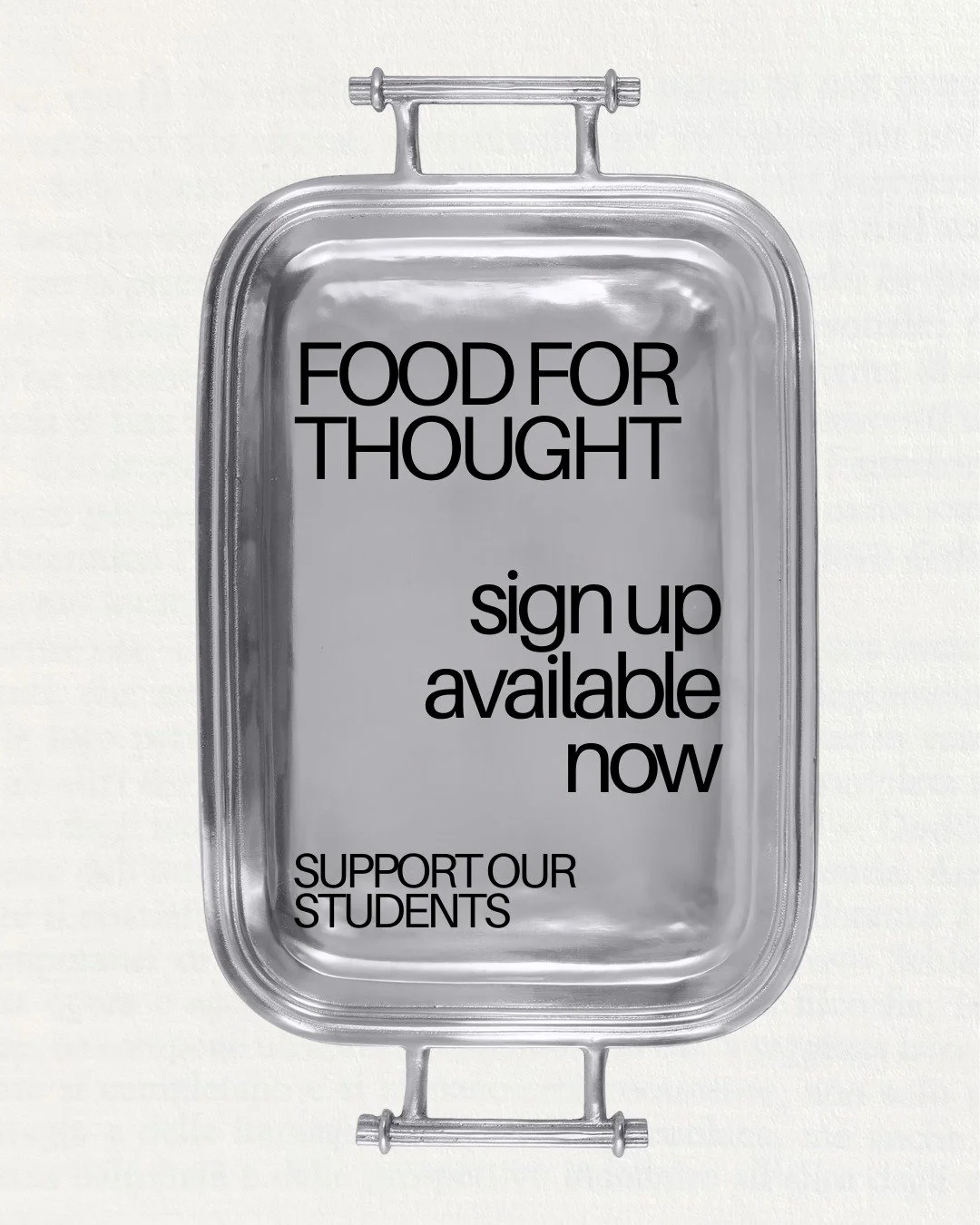 Don't miss signing up to host a meal for Food for Thought! The form is on our website now: jaxcm.org/fft. You can find all of the details there and lend a helping hand (or two) for one of our most popular events every week! 

 #osprey #duval #Lumin #