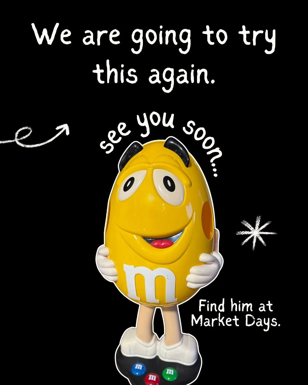 Is it a threat or a promise? Who knows. Come see us at Market Days today! 

 #queer #campusministry #jaxfl #duval #dioflfeast #JCM #unfospreys #tec #Lumin #jaxcampusmin #osprey