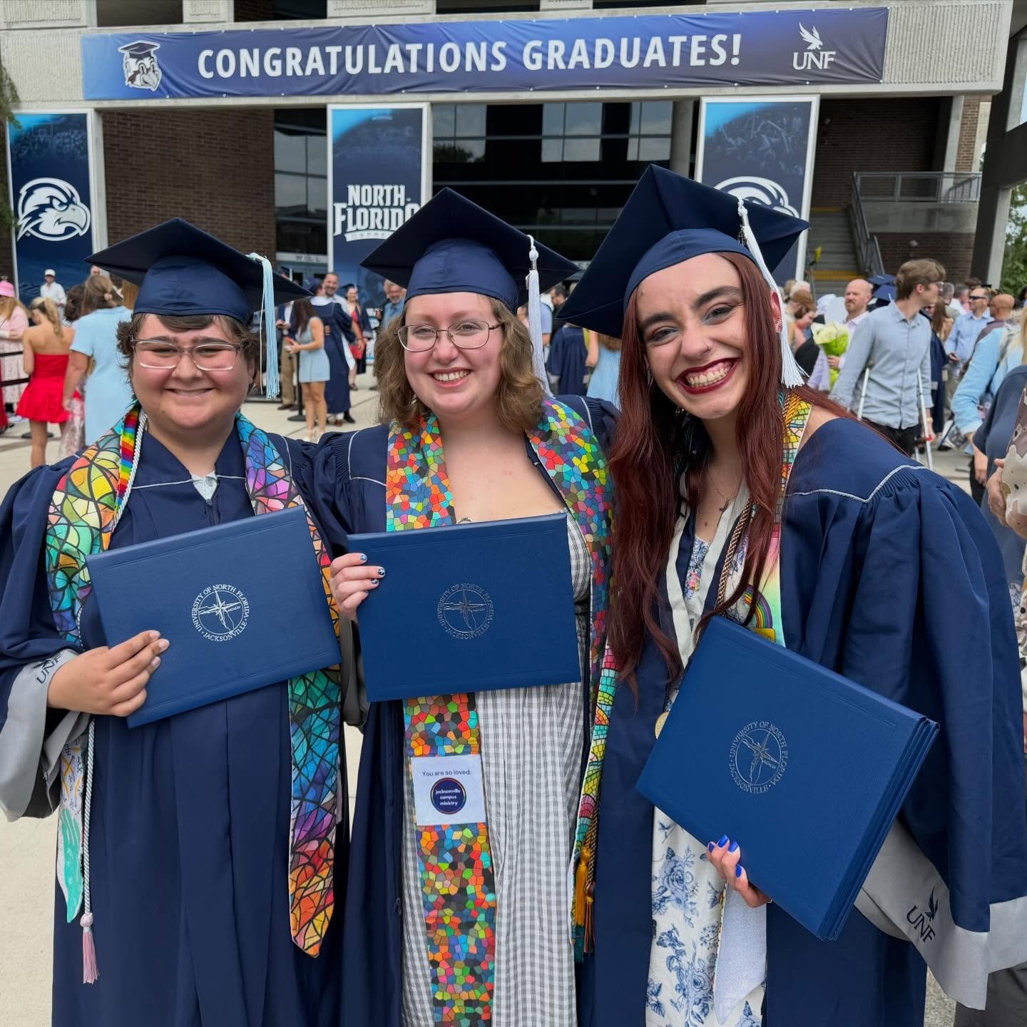 We are so unimaginably proud of our graduates this year! It was the largest graduating class UNF has ever seen and some of the brightest, most incredible graduates you&rsquo;ve encountered! Some are off to seminary, others are off to teach in our pub